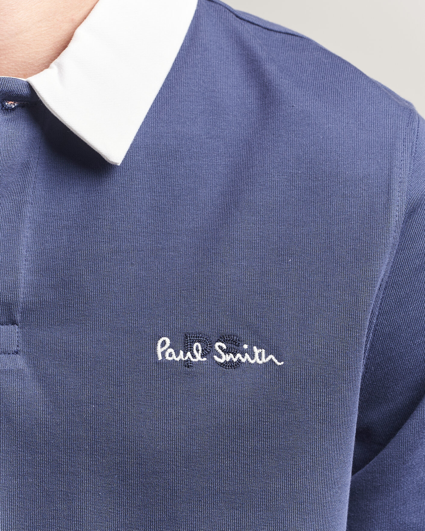 Men | Sweaters & Knitwear | PS Paul Smith | Organic Cotton Rugger Blue