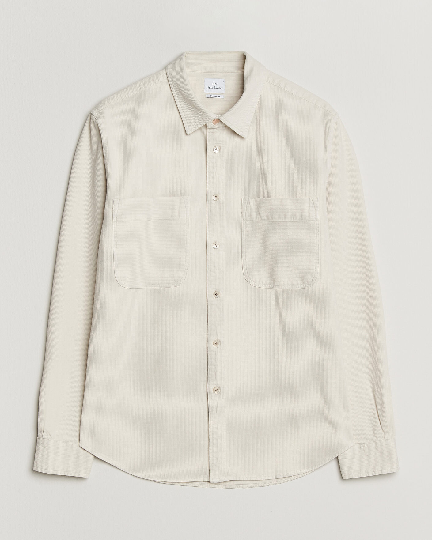 Men | Shirts | PS Paul Smith | Casual Fit Cotton Overshirt Off White