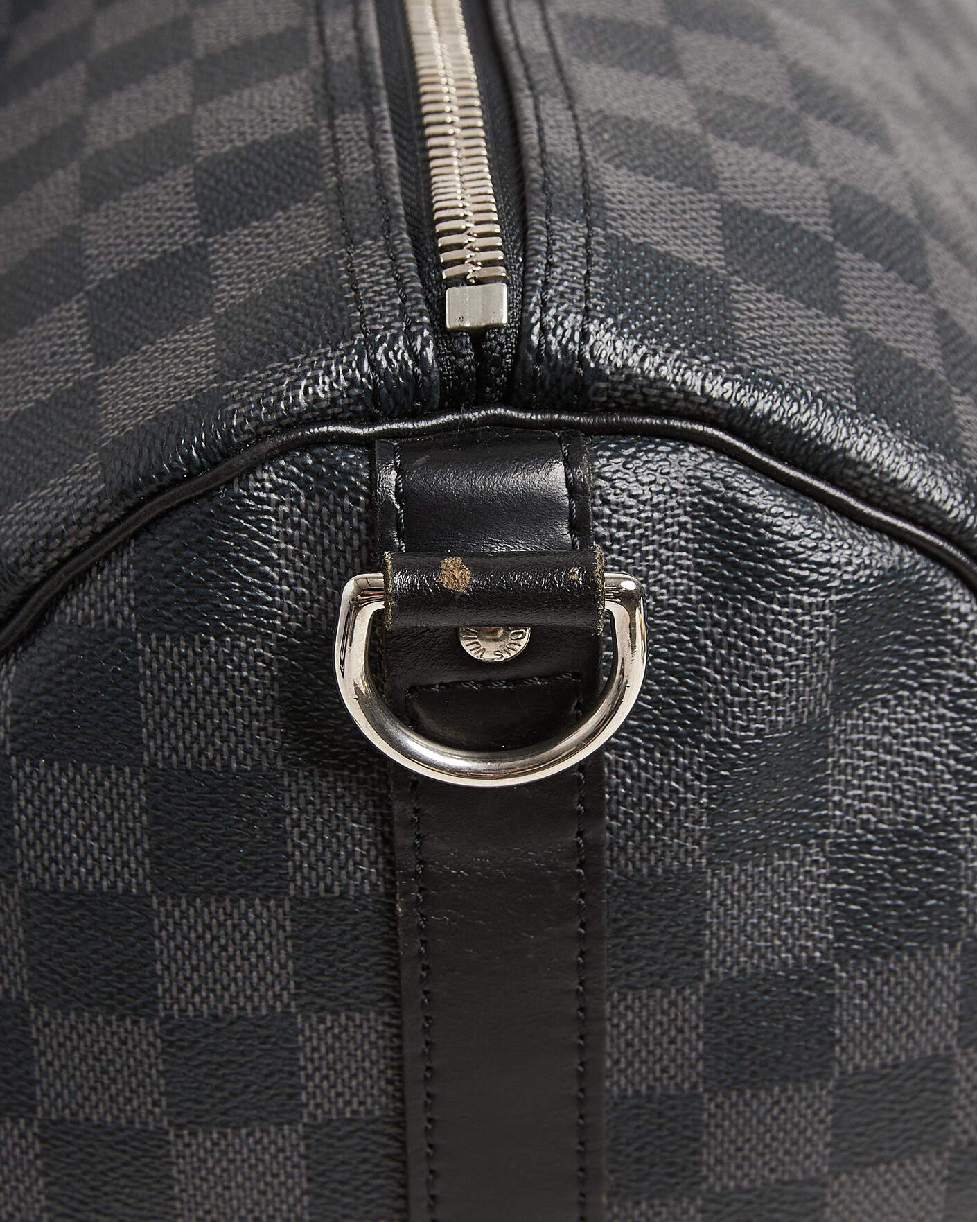 Men | Pre-Owned & Vintage Bags | Louis Vuitton Pre-Owned | Keepall 55 Bandouliére Damier Graphite