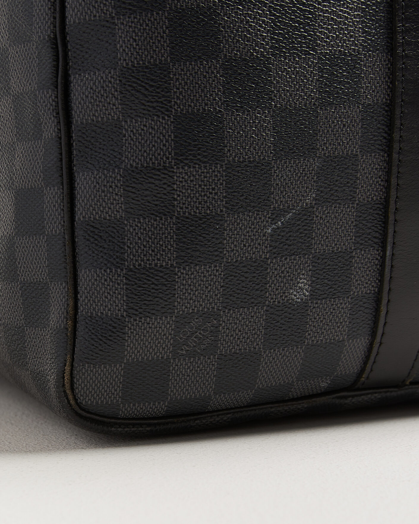 Men | Pre-Owned & Vintage Bags | Louis Vuitton Pre-Owned | Keepall 55 Bandouliére Damier Graphite
