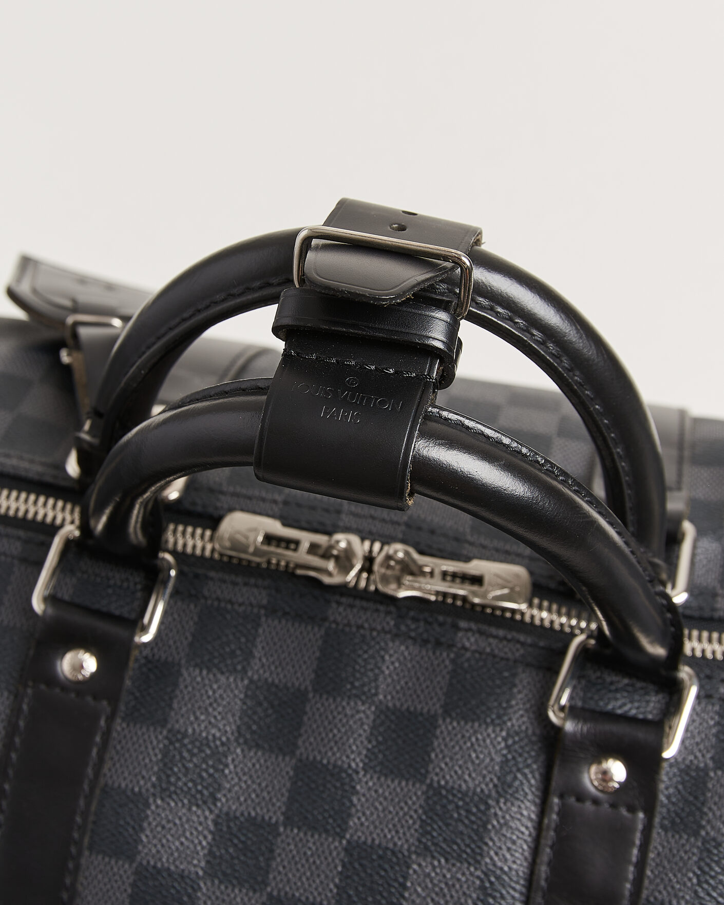 Men | Pre-Owned & Vintage Bags | Louis Vuitton Pre-Owned | Keepall 55 Bandouliére Damier Graphite