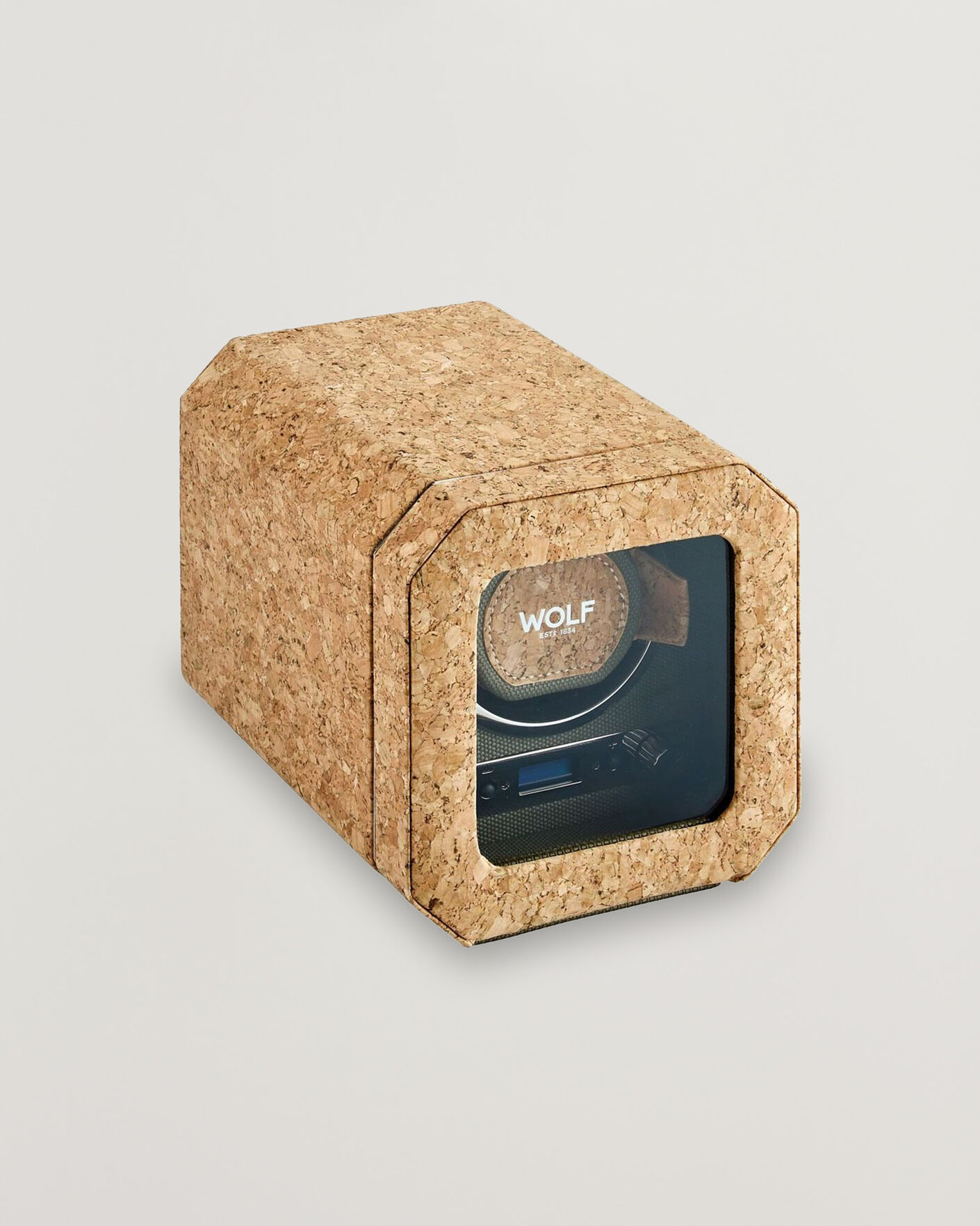 Men | Watch & Jewellery Boxes | WOLF | Cortica Single Watch Winder Cork
