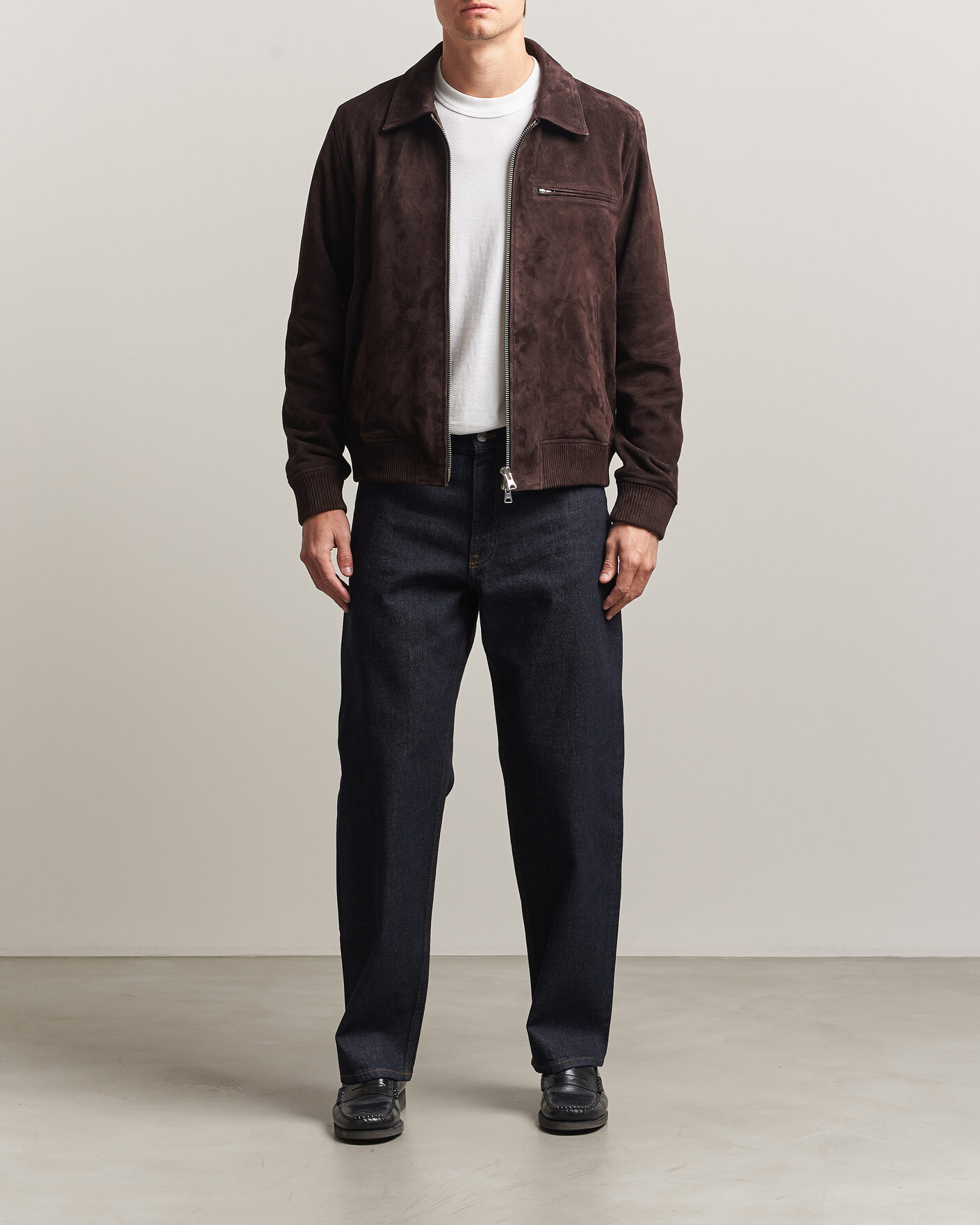 Men | Coats & Jackets | NN07 | Owen Suede Jacket Dusky Port