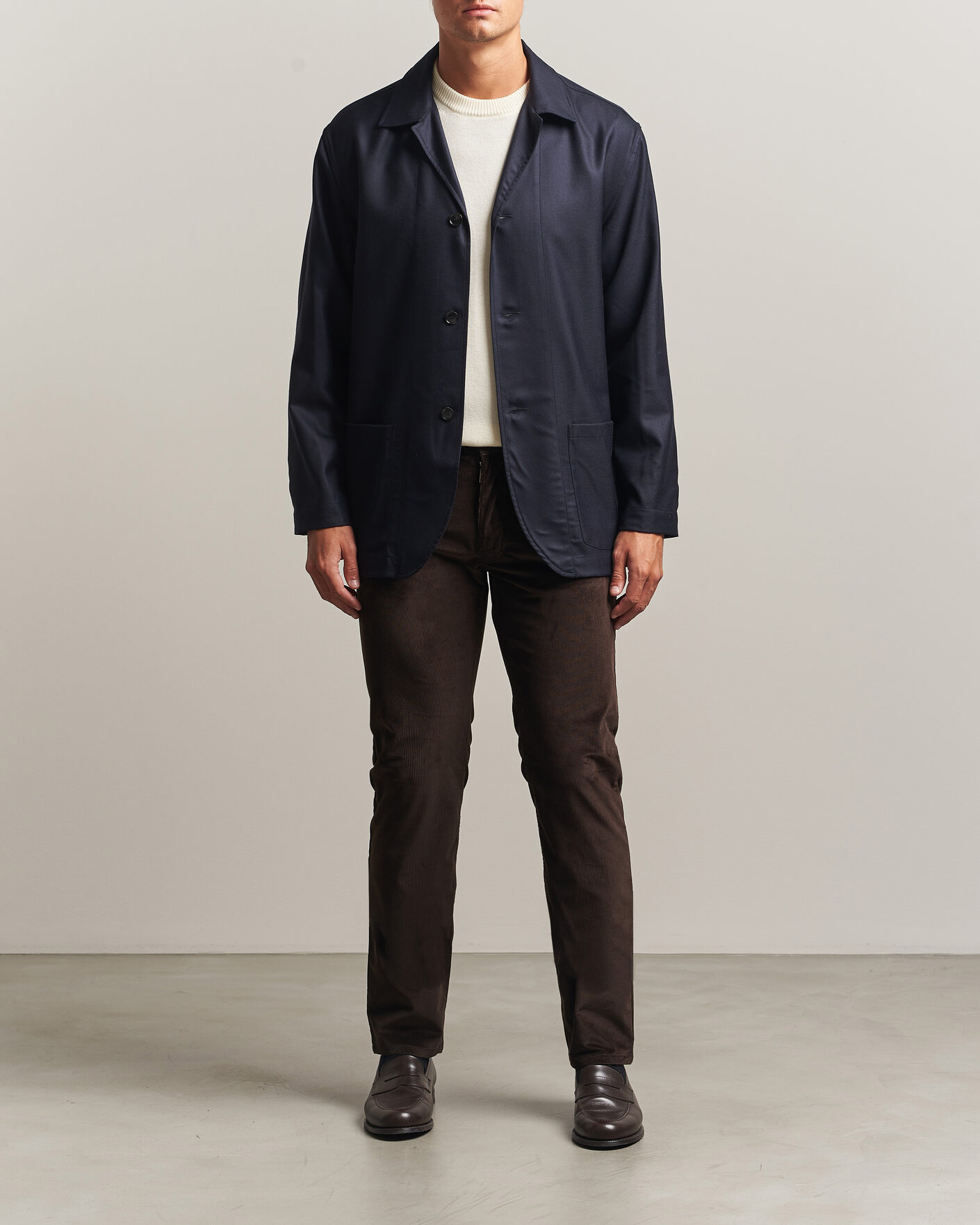 Men | Trousers | Brioni | 5-Pocket Corduroy Pants Dark Brown