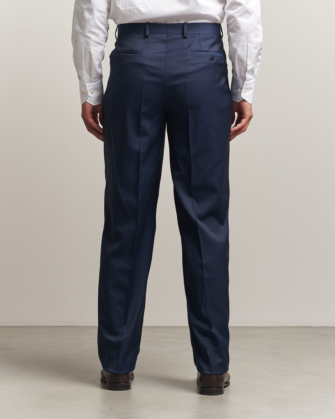 Men | Trousers | Brioni | Capri Wool Trousers Navy