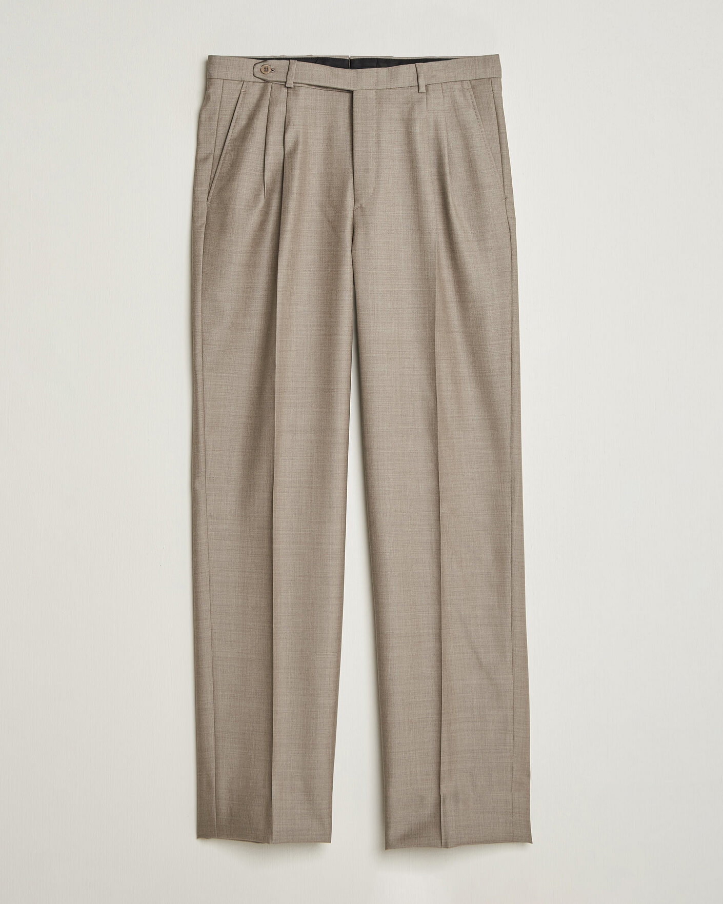 Men | Trousers | Brioni | Capri Wool Trousers Beige