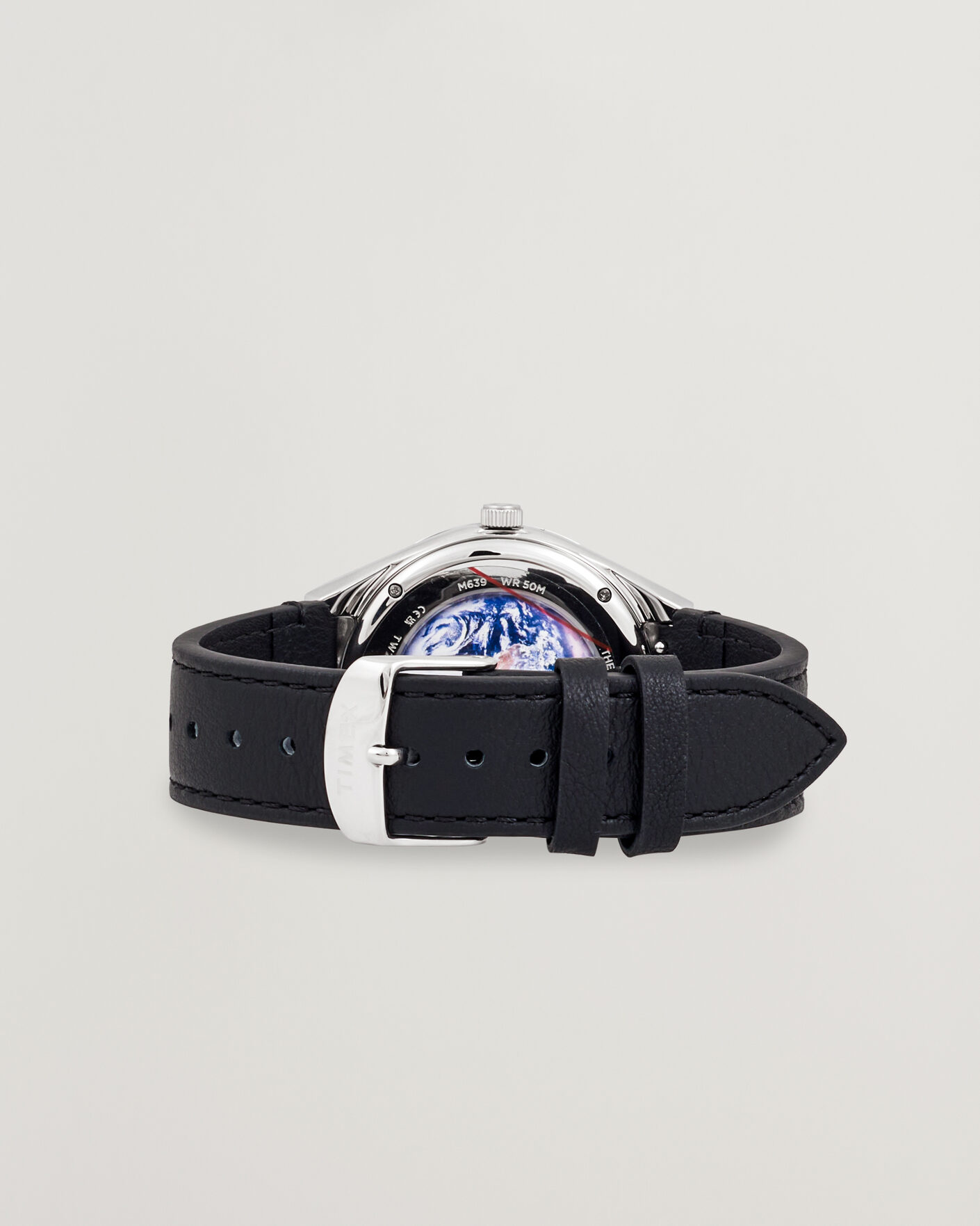 Men | Timex Q Timex x NASA Luminous Leather Strap 40mm Black Dial | Timex | Q x NASA Luminous Leather Strap 40mm Black Dial