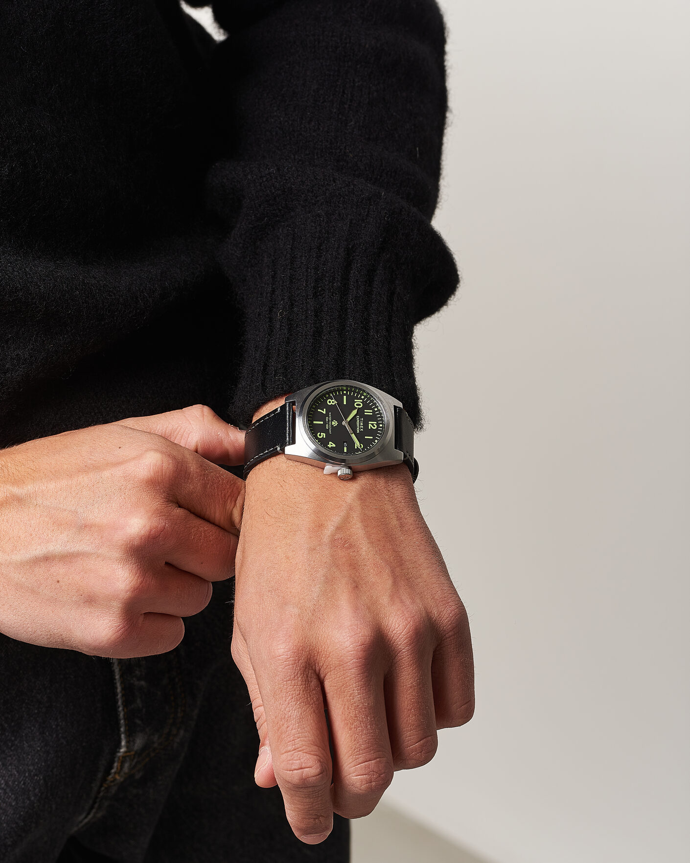Timex Expedition North Capstone Leather Strap 39mm Black Dial at