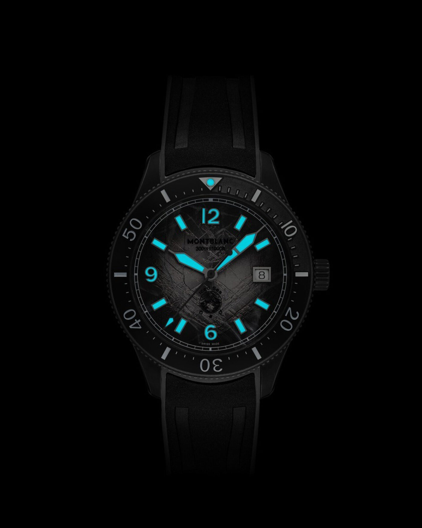 Men | Montblanc Iced Sea Automatic Date 0 Oxygen Grey | Montblanc | Iced Sea Automatic Date 0 Oxygen Grey