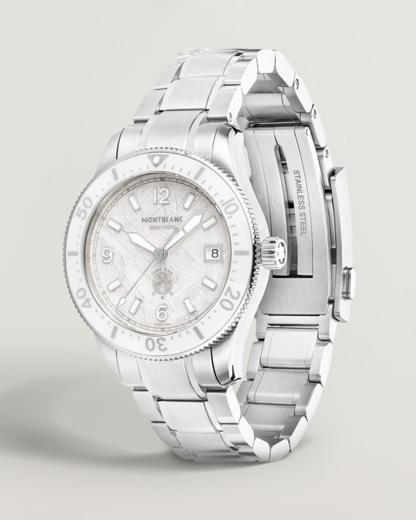 Men | Montblanc Iced Sea Automatic Date 0 Oxygen White | Montblanc | Iced Sea Automatic Date 0 Oxygen White