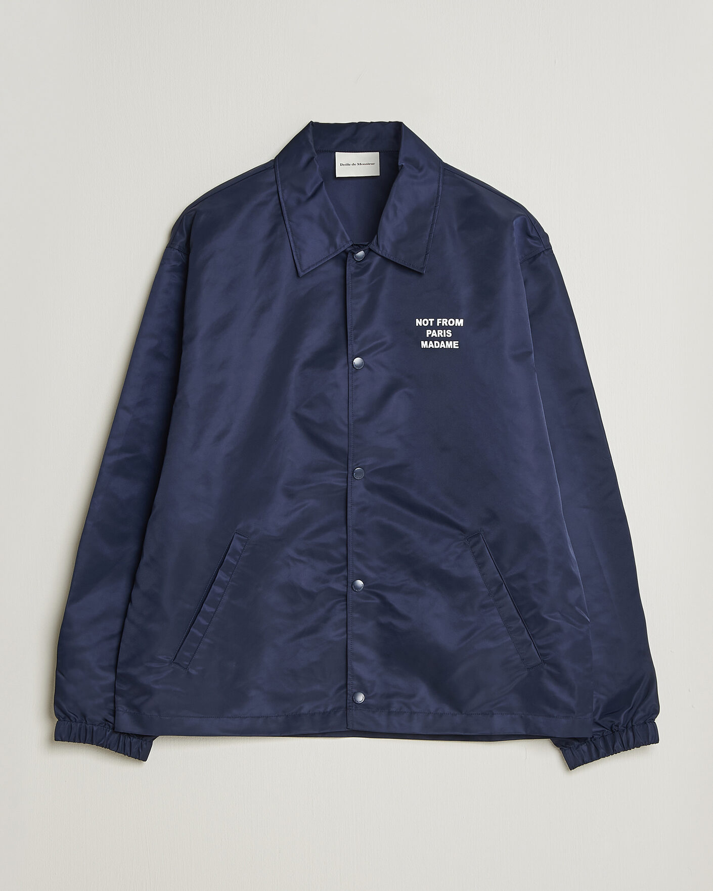 Men | Coats & Jackets | Drôle de Monsieur | La Veste Slogan Jacket Navy