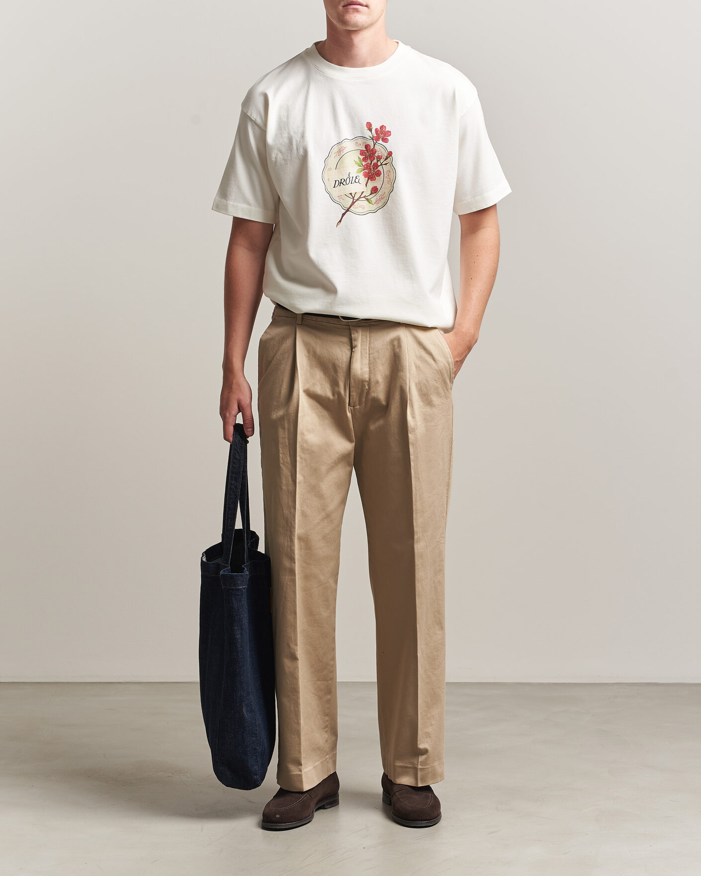 Men | T-Shirts | Drôle de Monsieur | Porcelaine T-shirt Off White