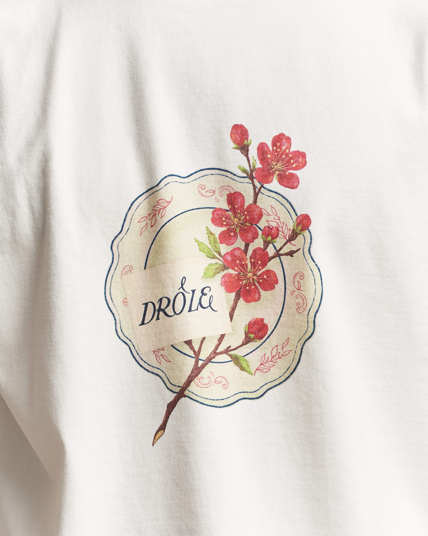 Men | T-Shirts | Drôle de Monsieur | Porcelaine T-shirt Off White