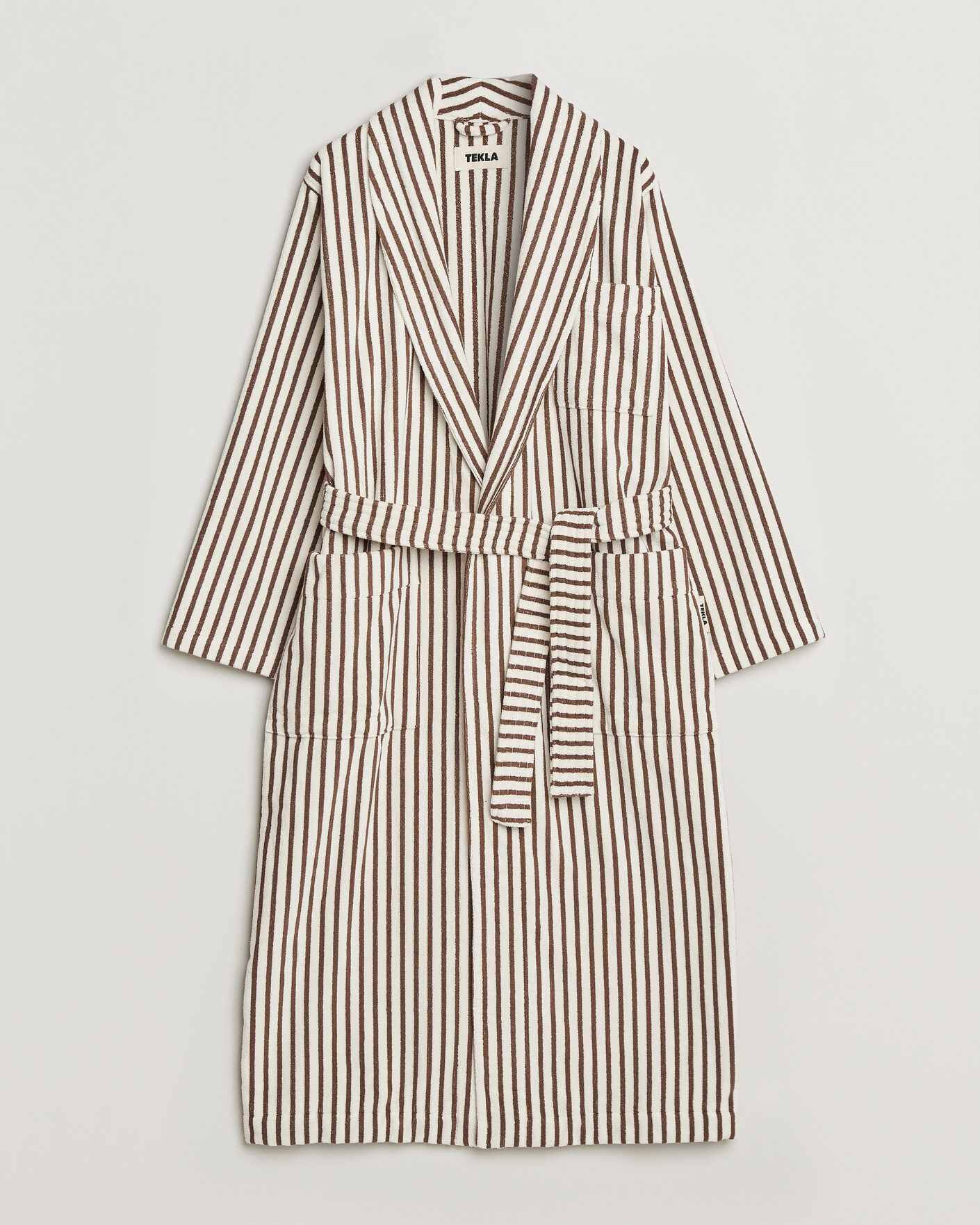 Men |  | Tekla | Organic Terry Classic Bathrobe Kodiak Stripes