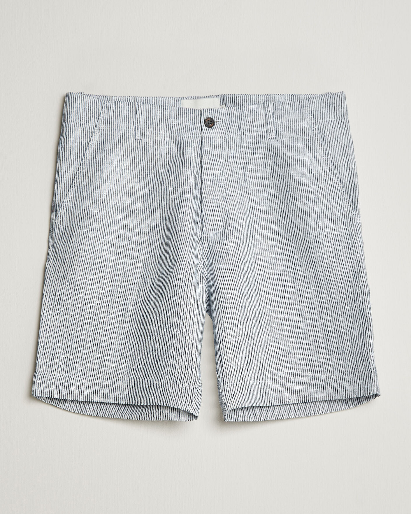 Men | Shorts | Peregrine | Windsor Linen Shorts Navy Stripe