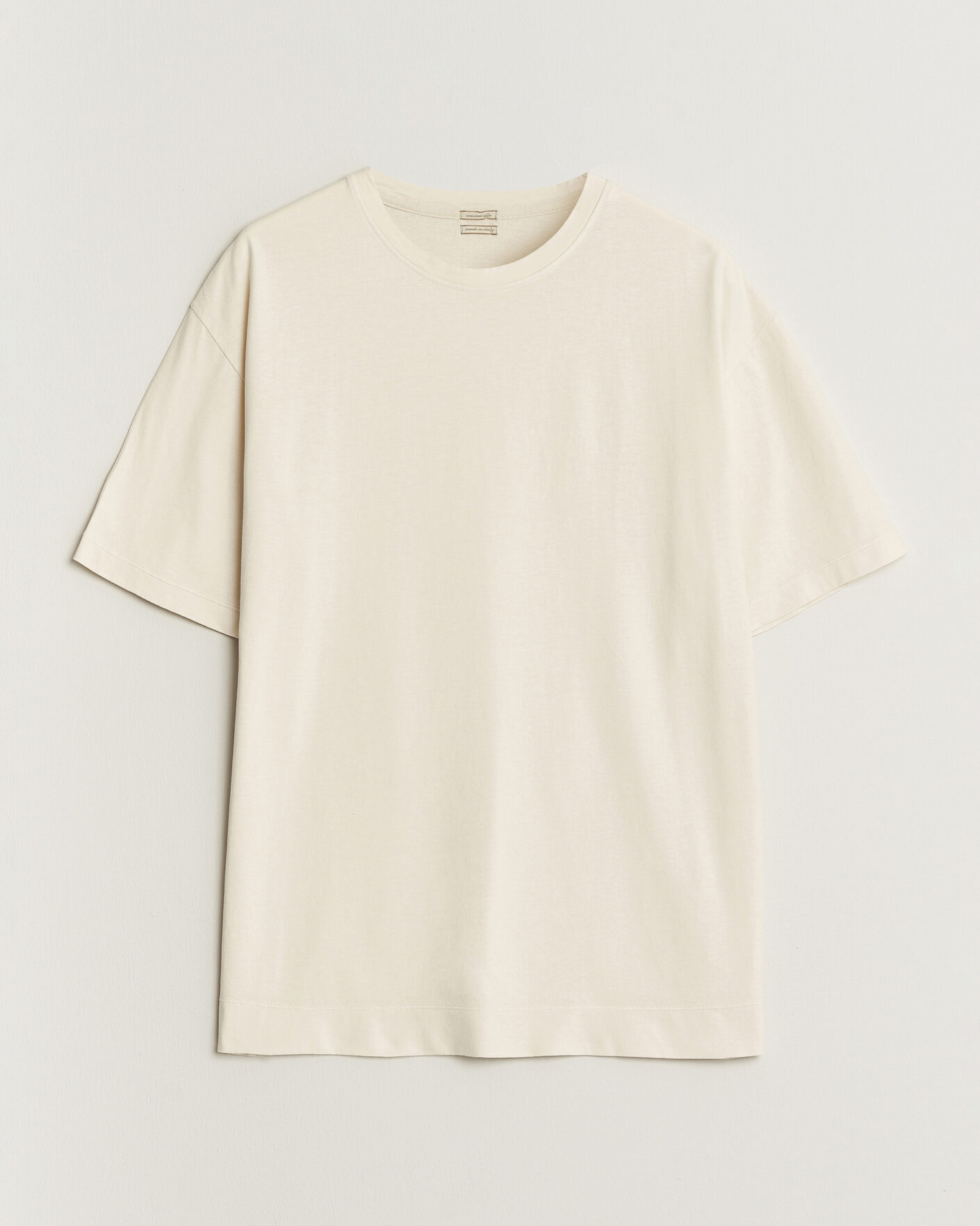 Men | T-Shirts | Massimo Alba | Nevis Brushed Cotton T-Shirt Soft White
