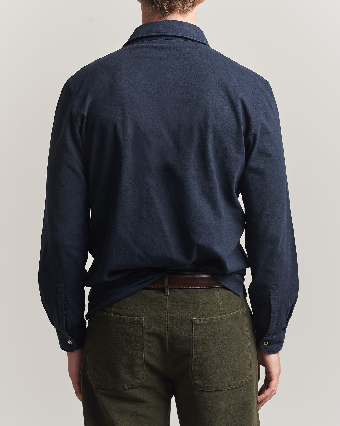 Men | Polo Shirts | Massimo Alba | Raya Long Sleeve Polo Navy