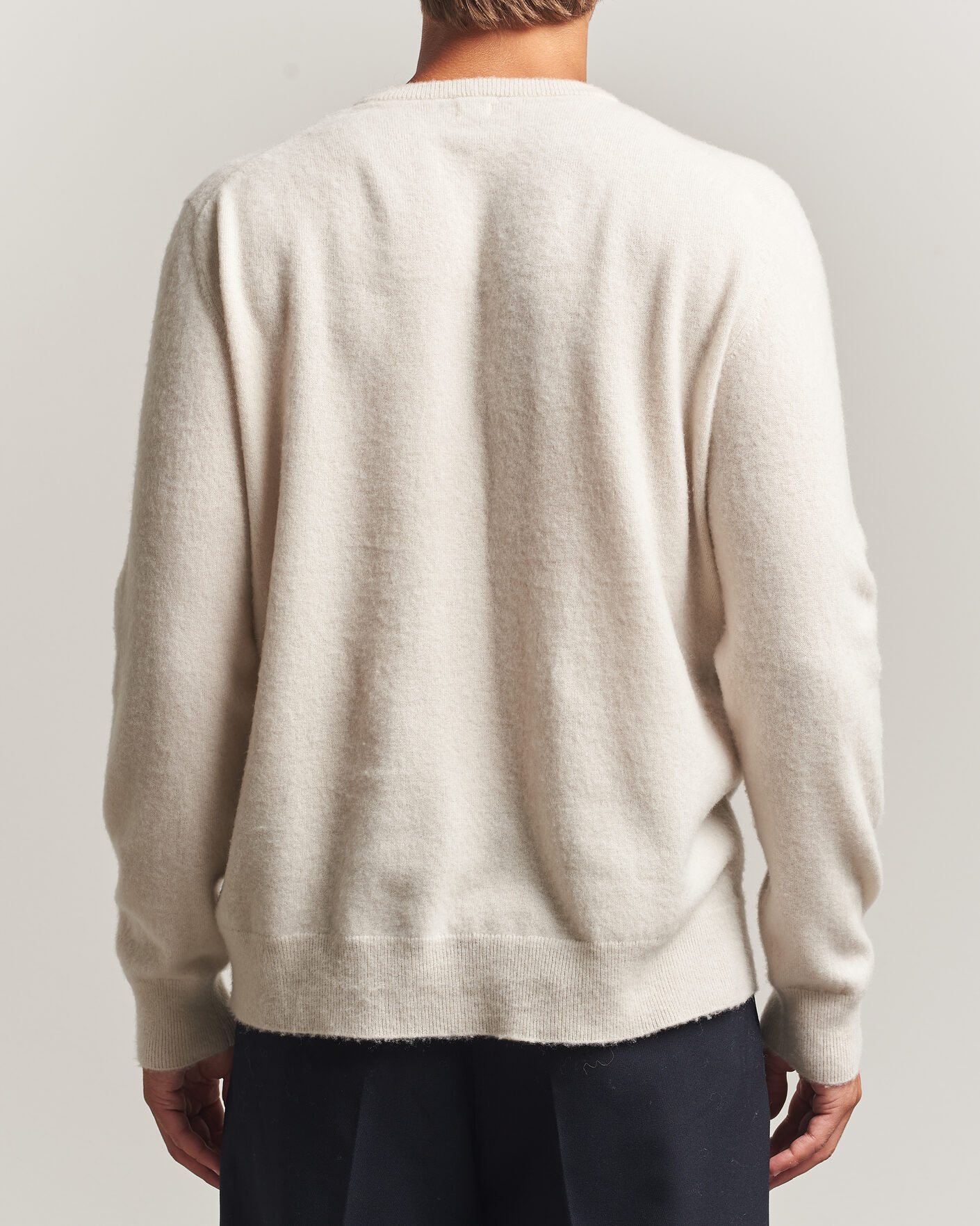 Men | Sweaters & Knitwear | Massimo Alba | Kane Brushed Cashmere Sweater Magnolia