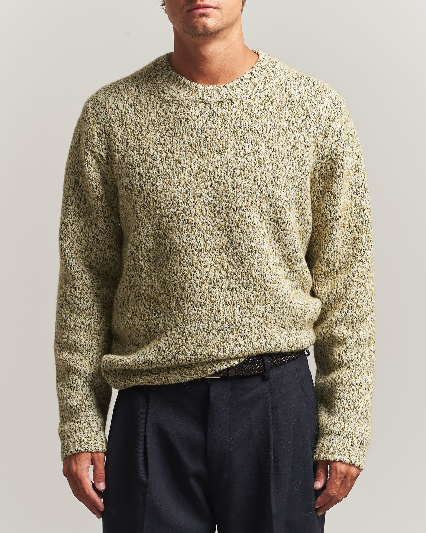 Men | Sweaters & Knitwear | Massimo Alba | Chad Mouline Sweater Olive