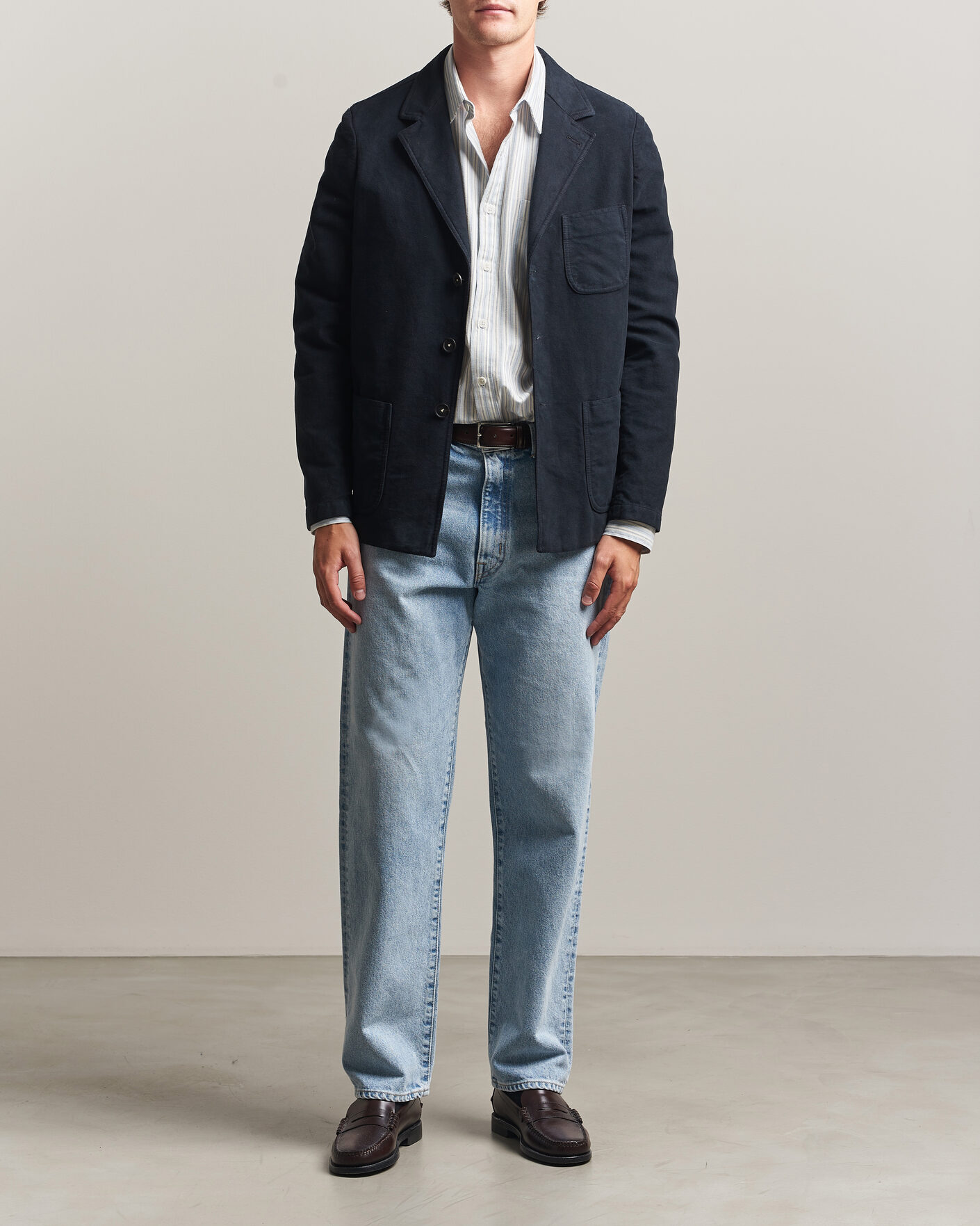 Men | Blazers | Massimo Alba | Baglietto Moleskine Jacket Navy
