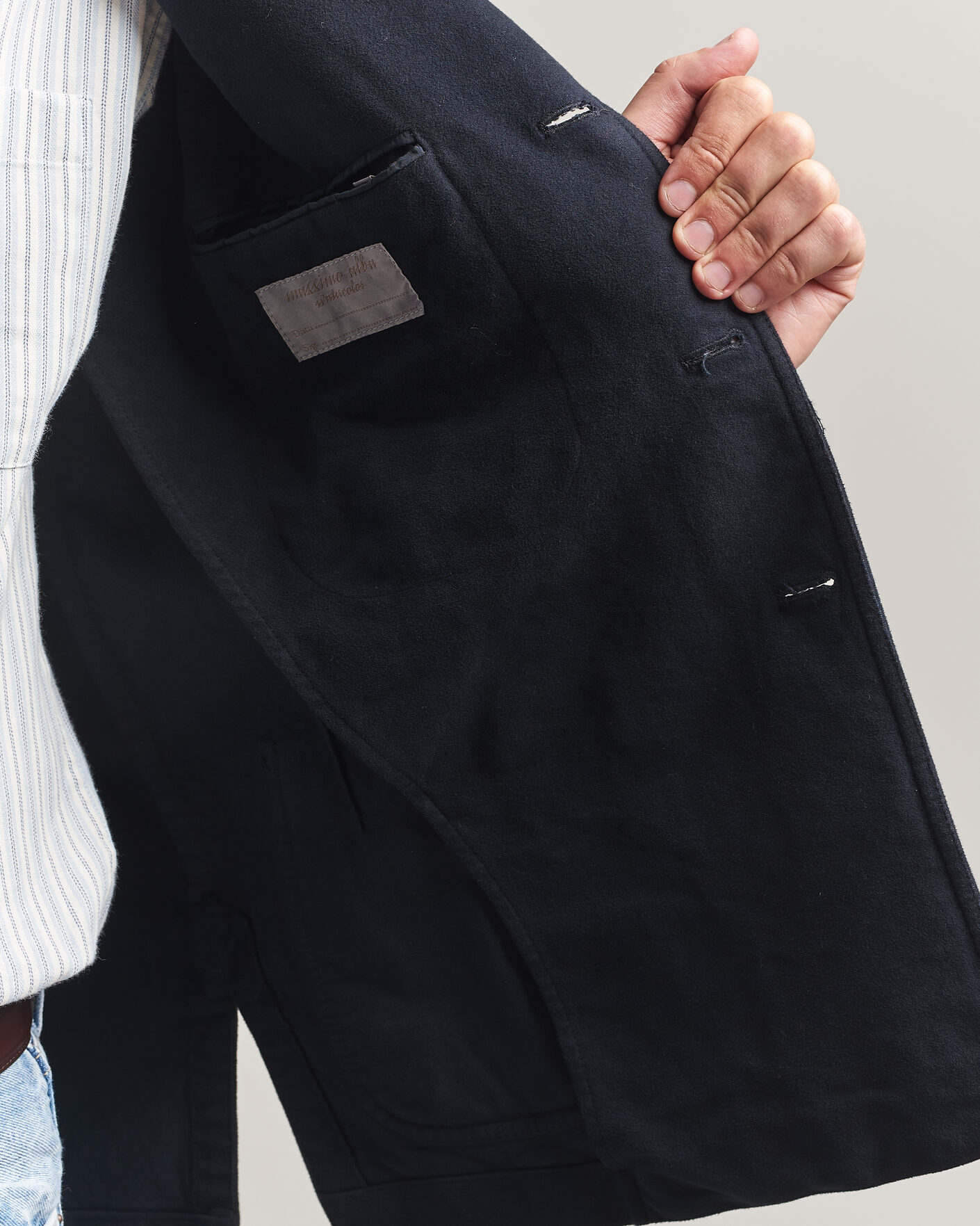 Men | Blazers | Massimo Alba | Baglietto Moleskine Jacket Navy
