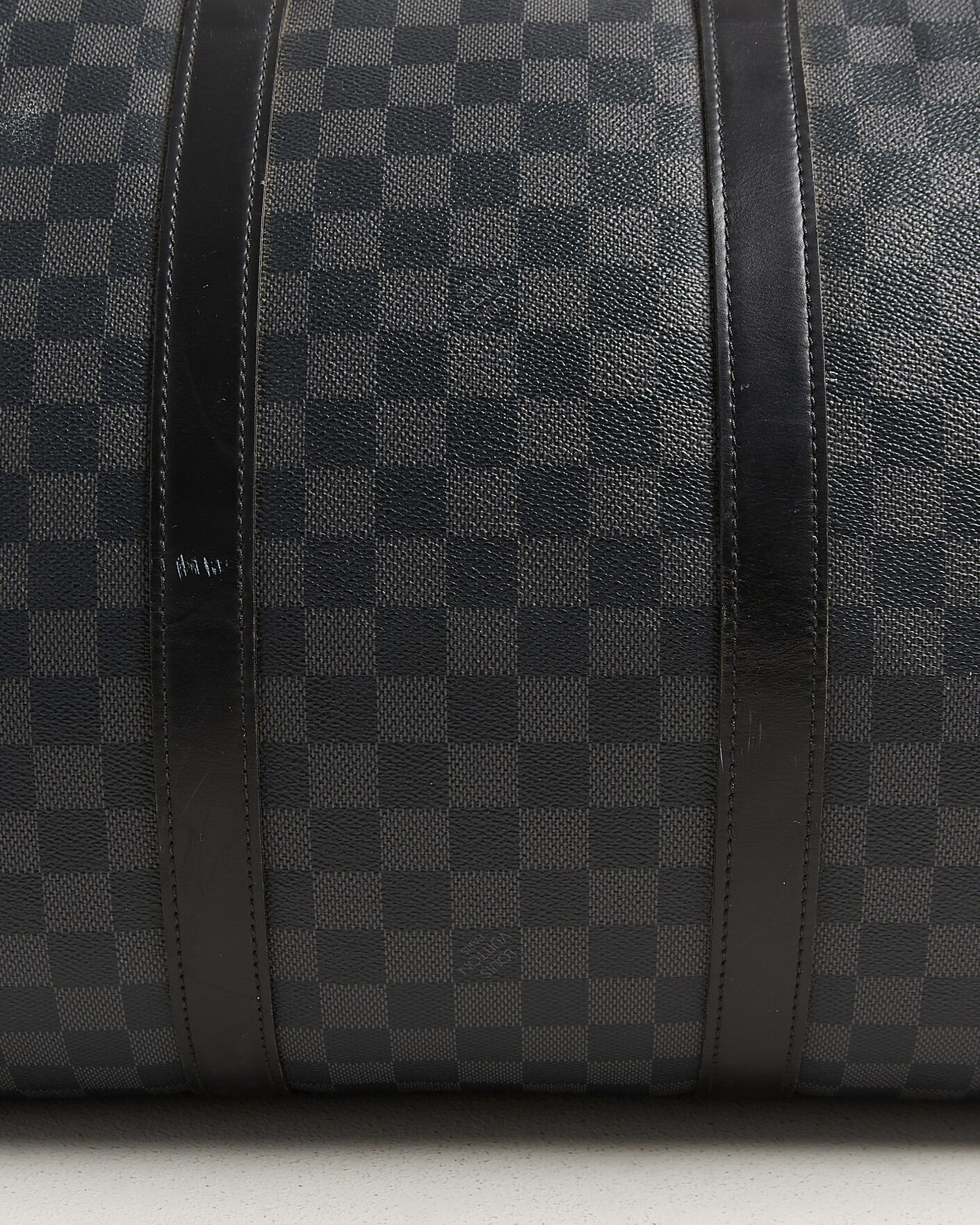 Men | Pre-Owned & Vintage Bags | Louis Vuitton Pre-Owned | Keepall 55 Bandouliére Damier Graphite