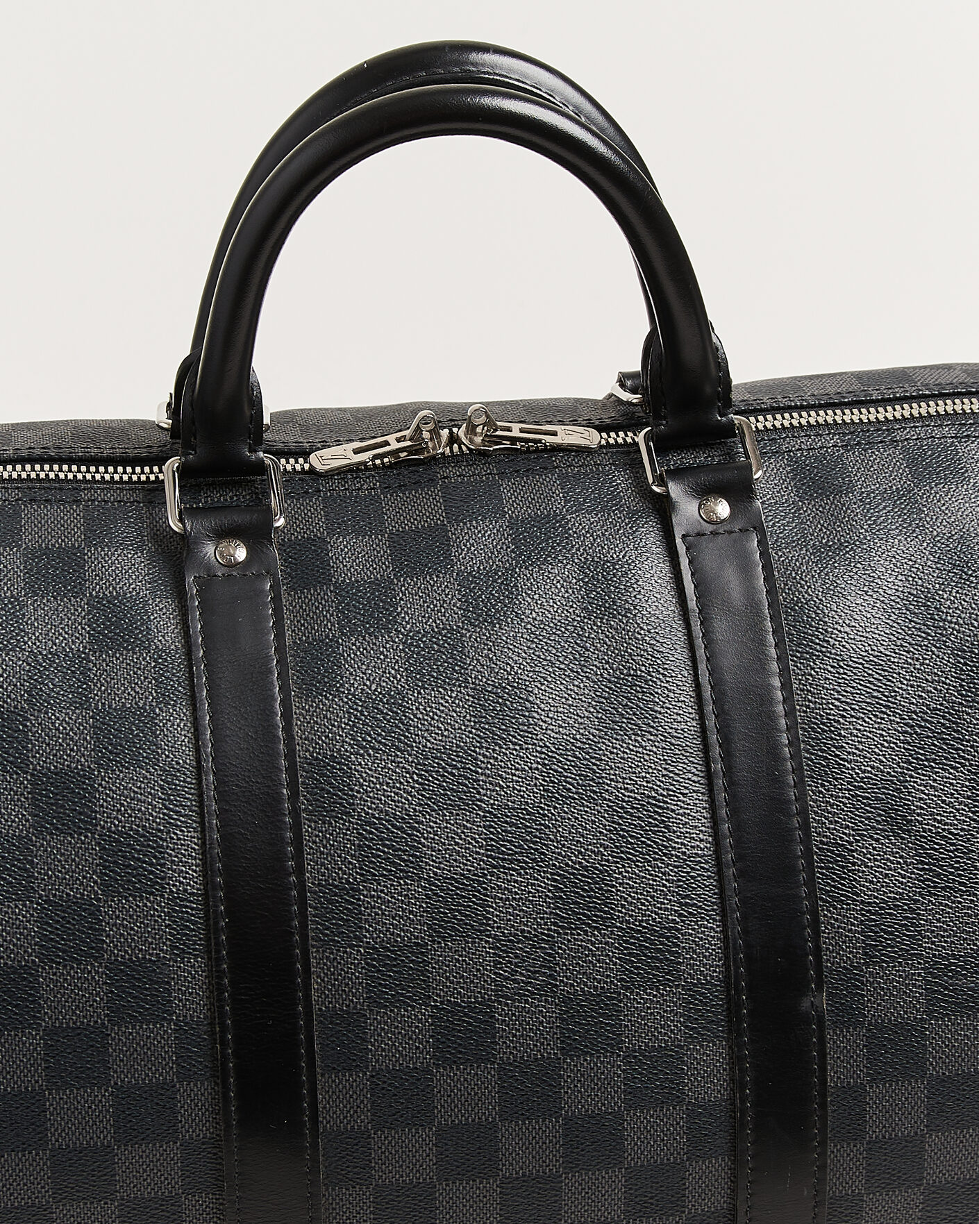 Men | Pre-Owned & Vintage Bags | Louis Vuitton Pre-Owned | Keepall 55 Bandouliére Damier Graphite