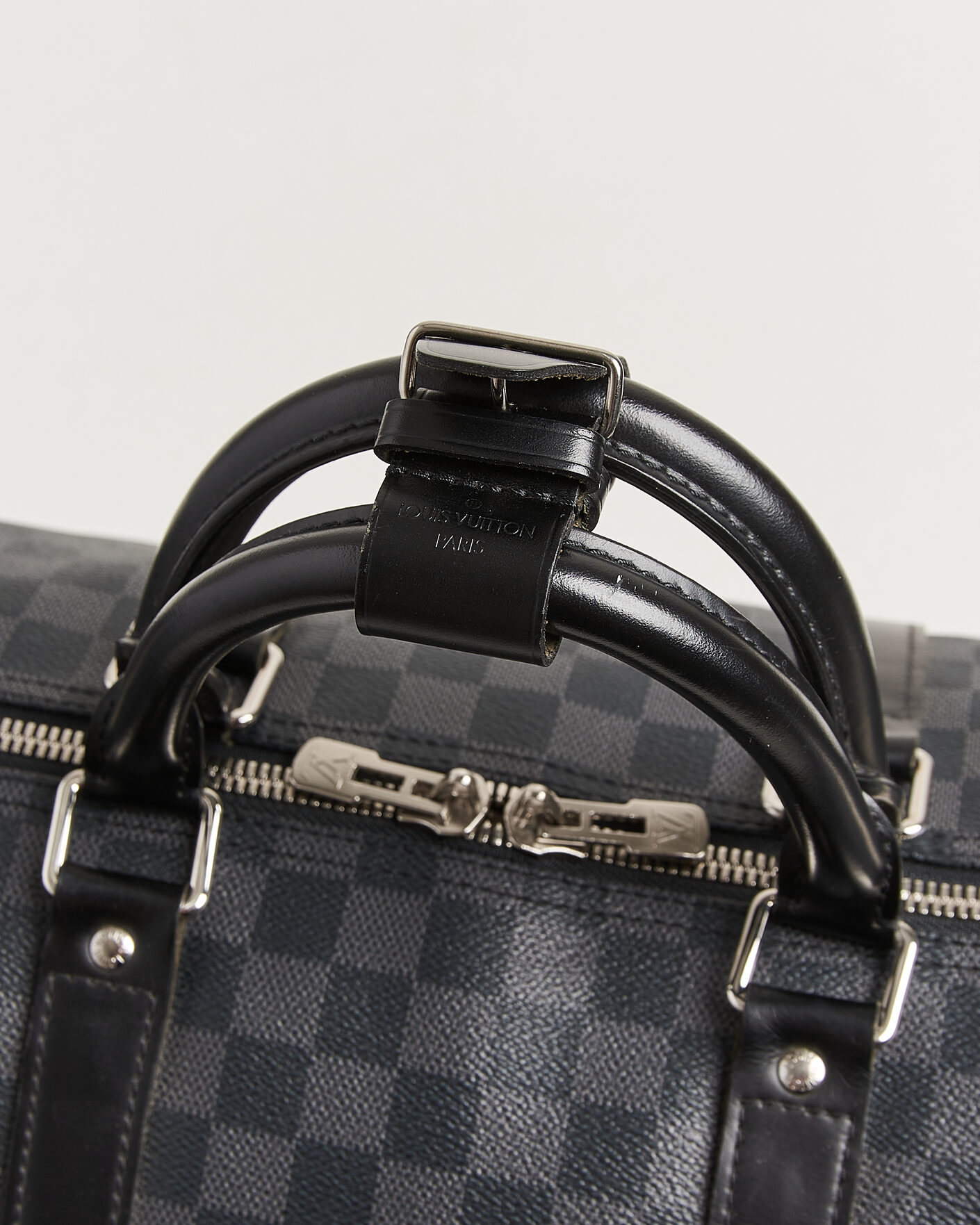 Men | Pre-Owned & Vintage Bags | Louis Vuitton Pre-Owned | Keepall 55 Bandouliére Damier Graphite