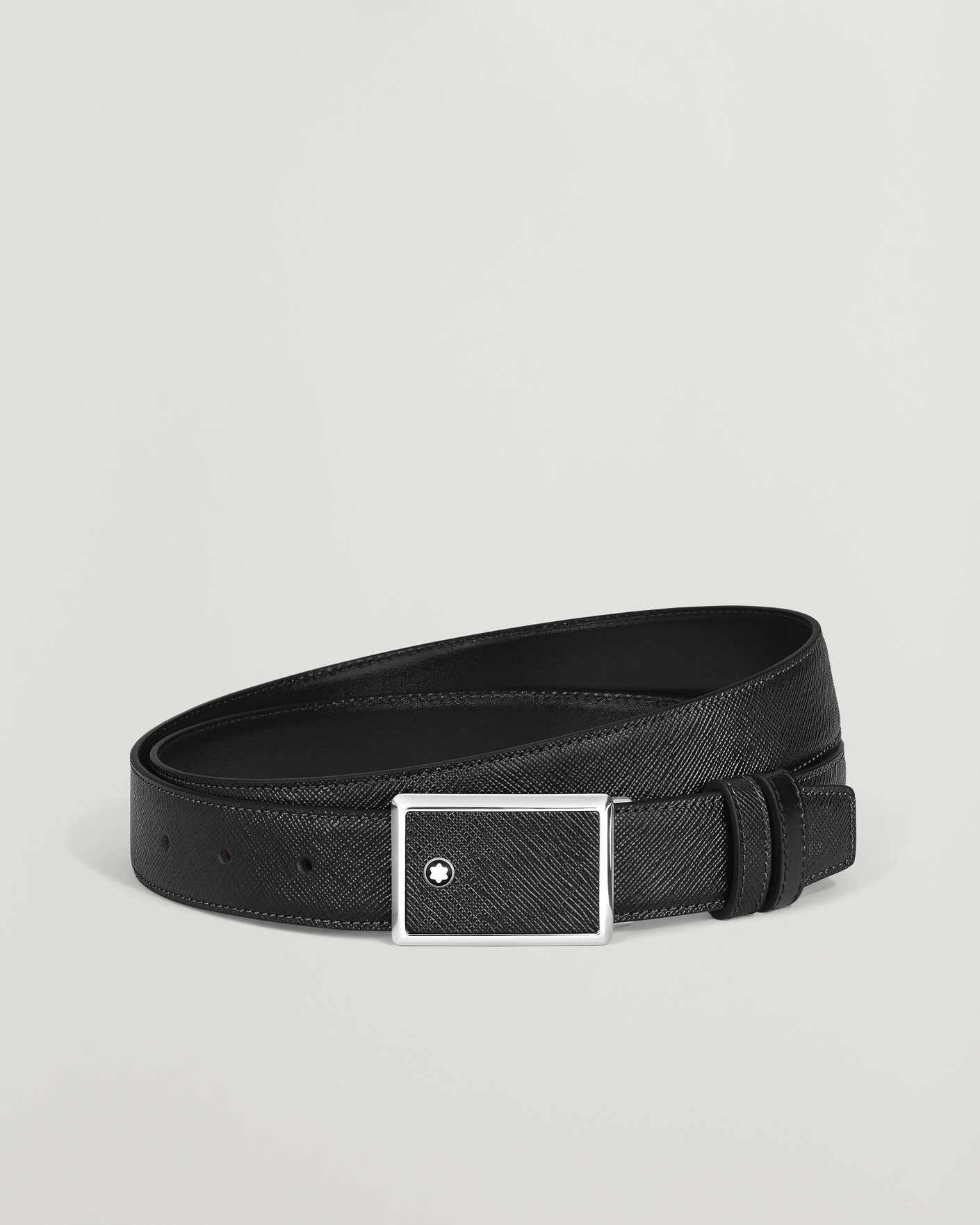 Men | Belts | Montblanc | Buckle 30mm Leather Belt Black