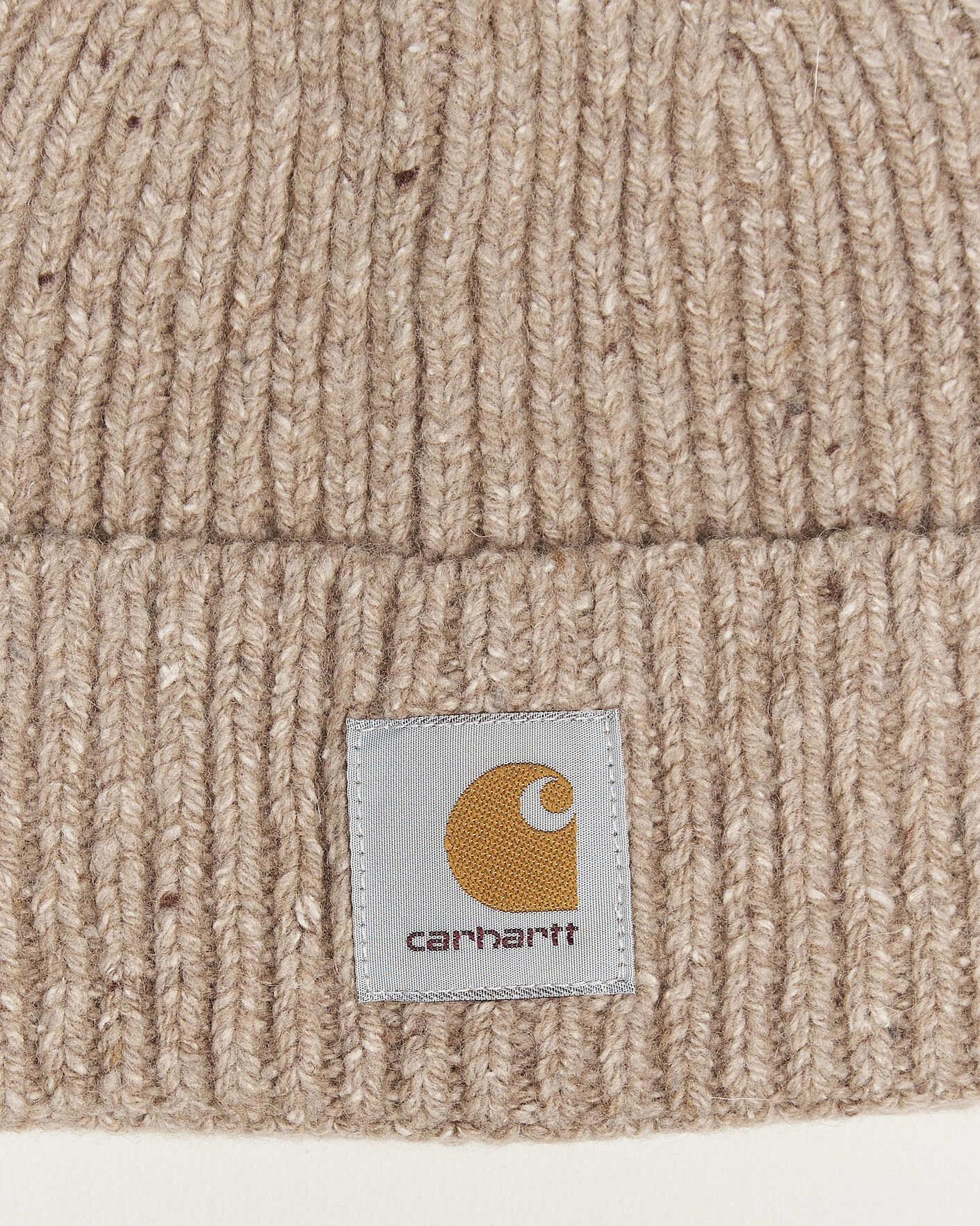 Men | Beanies | Carhartt WIP | Anglistic Wool/Cotton Beanie Specled Fleur De Sel