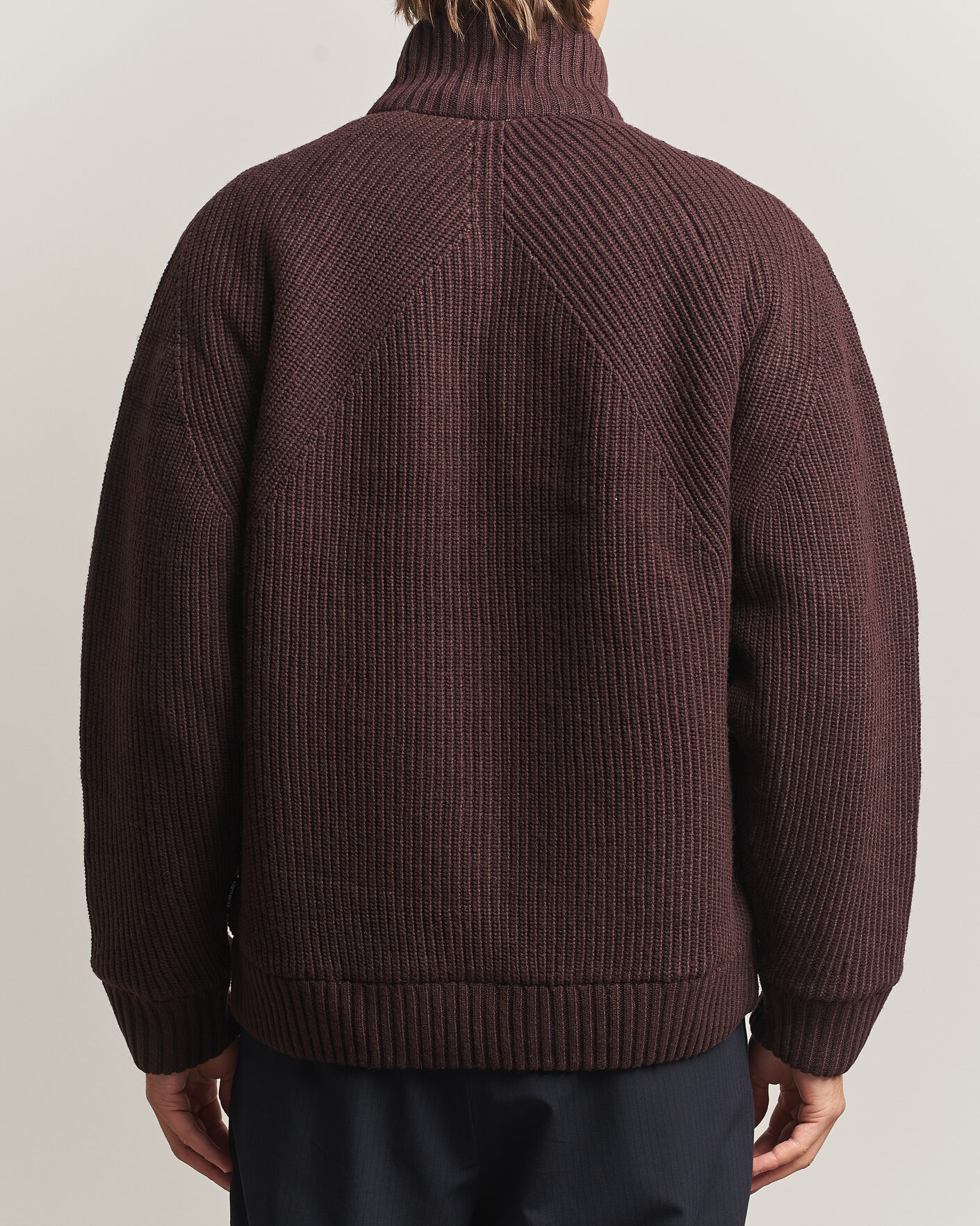 Men | Sweaters & Knitwear | Carhartt WIP | Bandley Padded Wool Mix Full Zip Palisander Brown