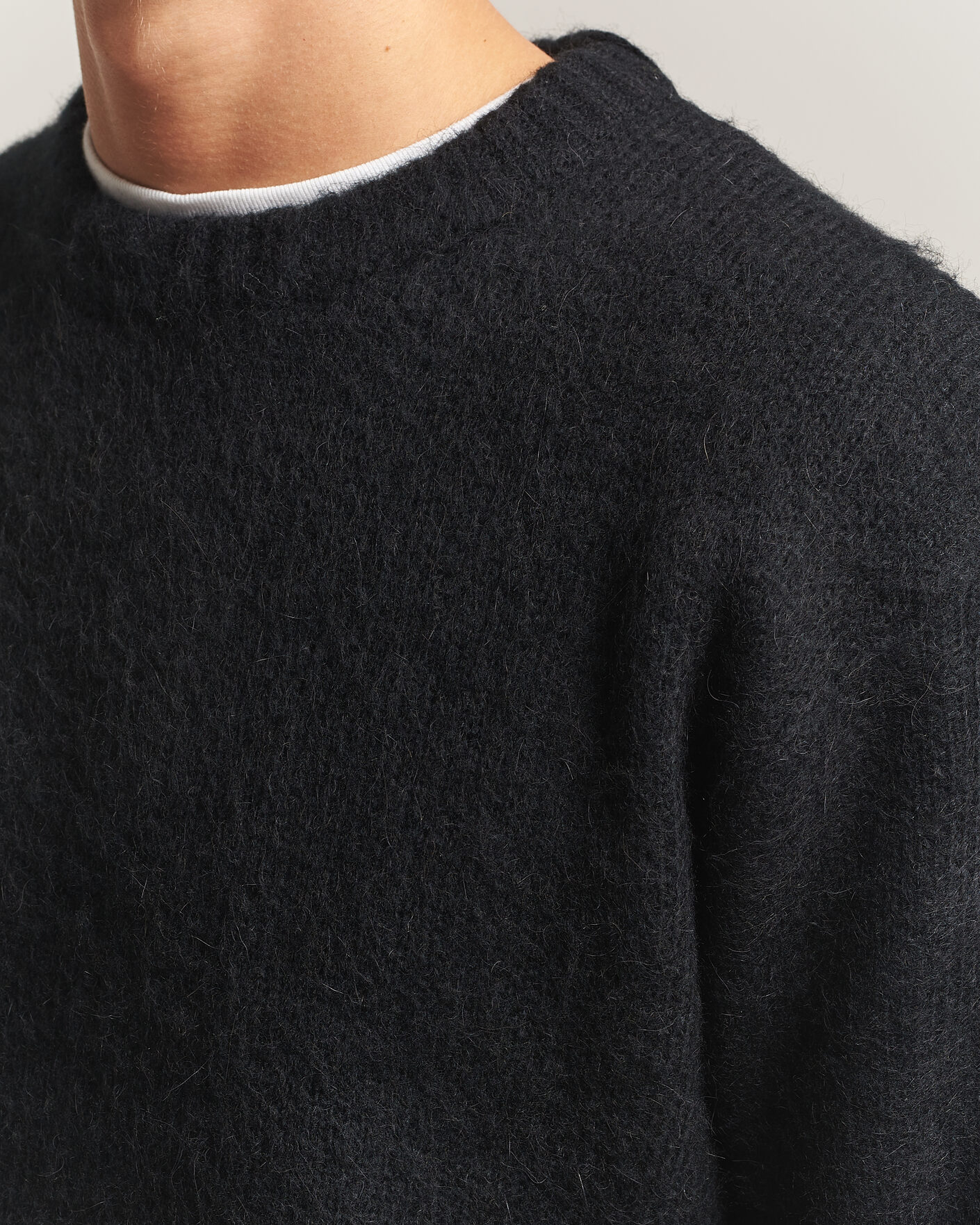 Men | Sweaters & Knitwear | Carhartt WIP | Merton Knitted Alpaca Sweater Black