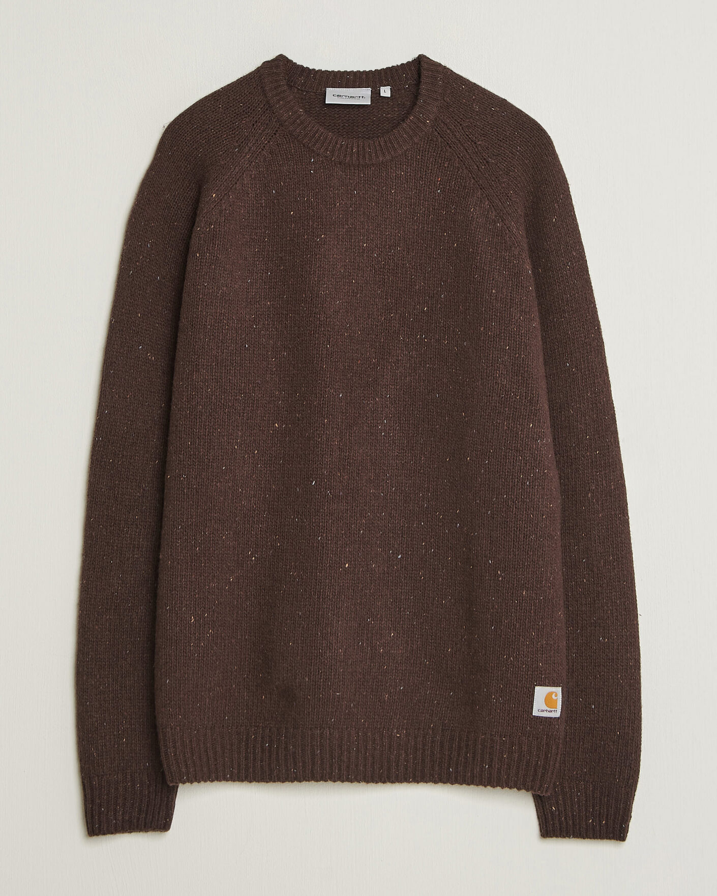 Men | Sweaters & Knitwear | Carhartt WIP | Anglistic Wool/Cotton Sweater Tobacco