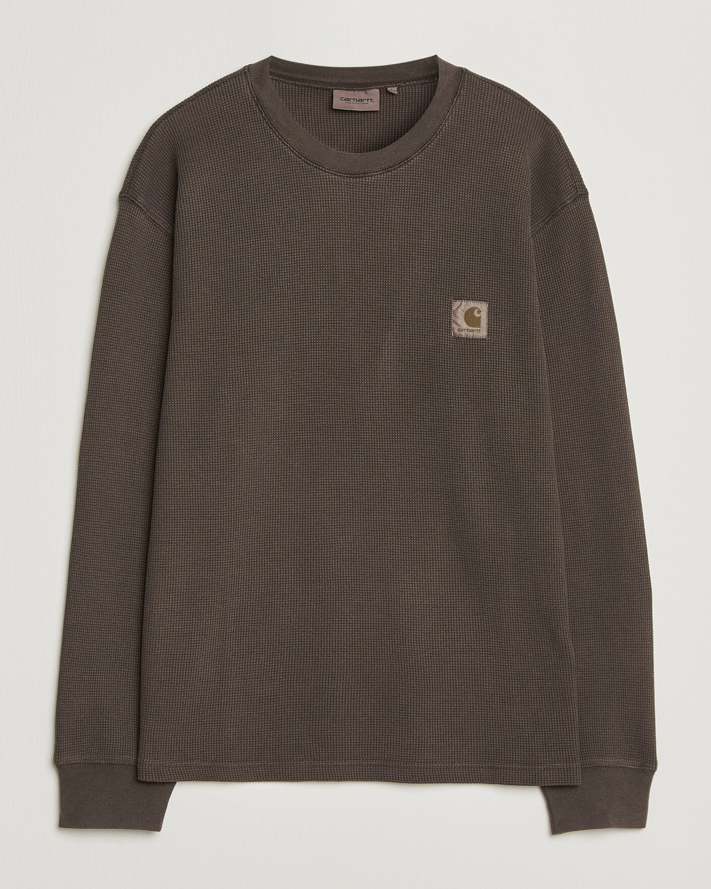 Men | T-Shirts | Carhartt WIP | Long Sleeve Waffle T-Shirt Tobacco