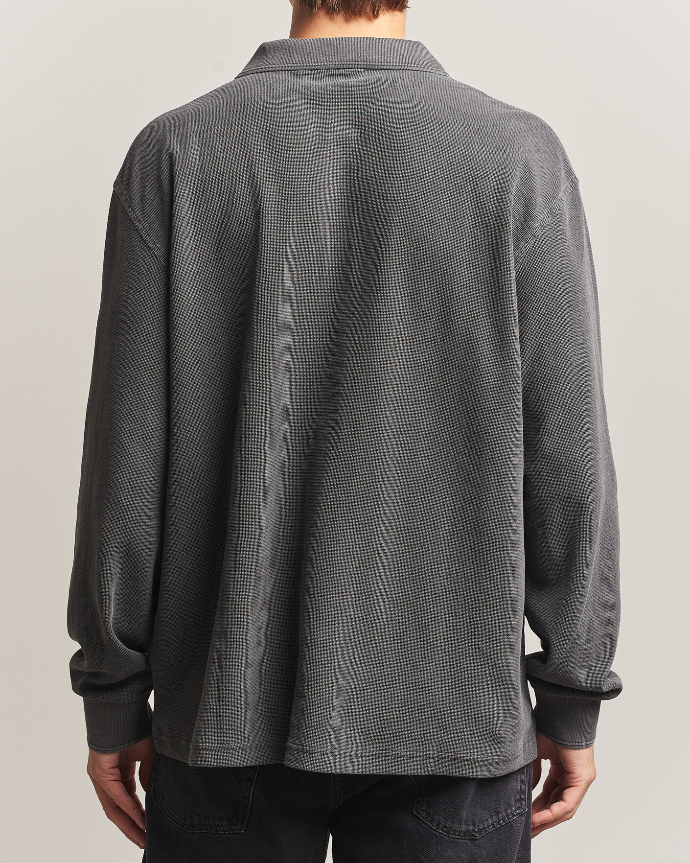 Men | Sweaters & Knitwear | Carhartt WIP | Long Sleeve Waffle Rugby Shirt Black