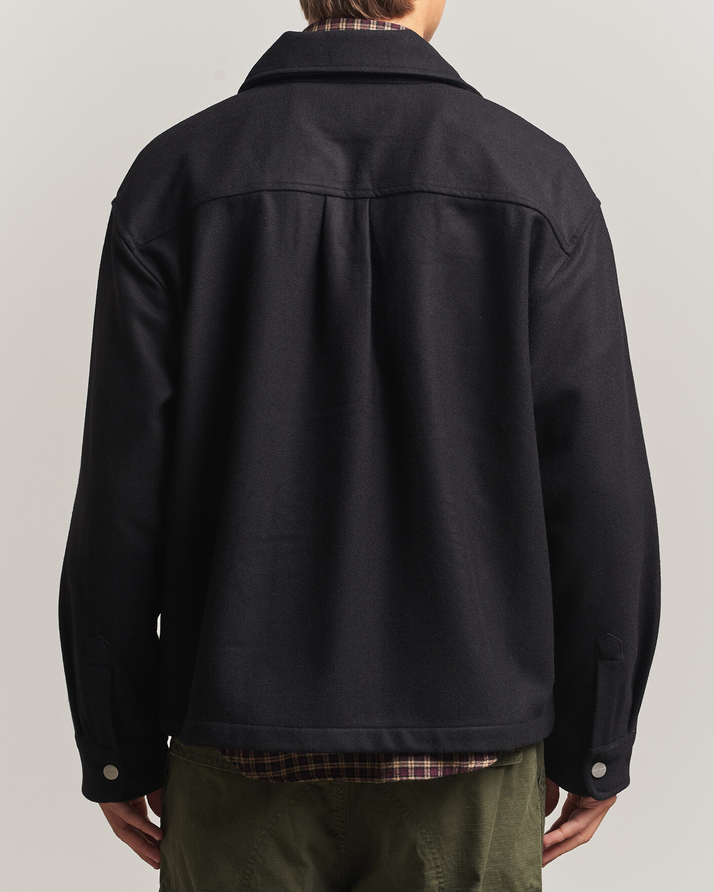 Carhartt WIP Atoka Wool Zip Shirt Jacket Black at CareOfCarl.com