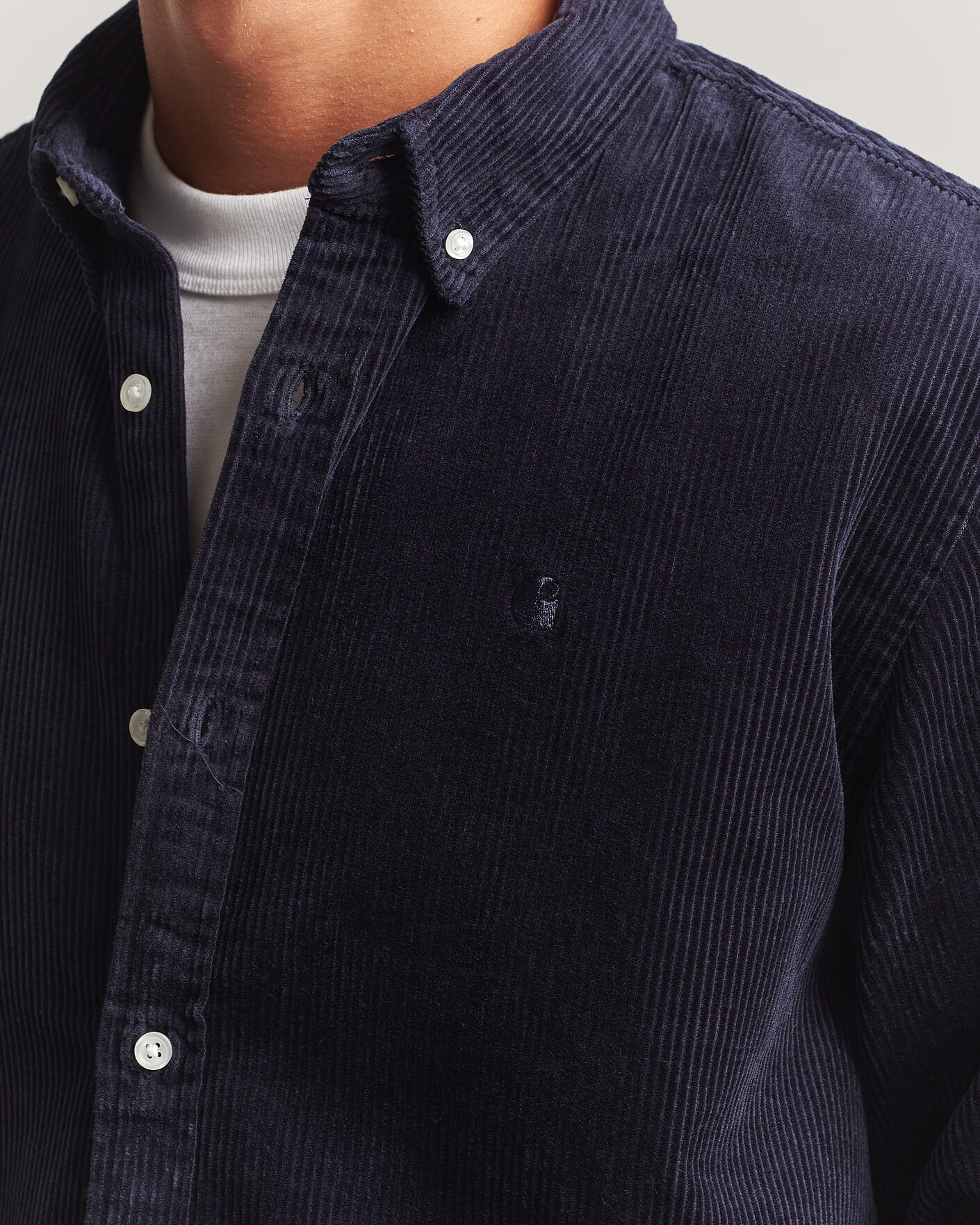 Men | Shirts | Carhartt WIP | Madison Cord Shirt Dark Navy