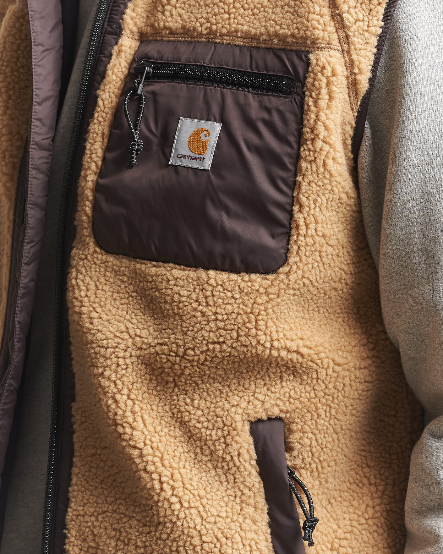 Men | Gilets | Carhartt WIP | Prentis Pile Vest Tobacco