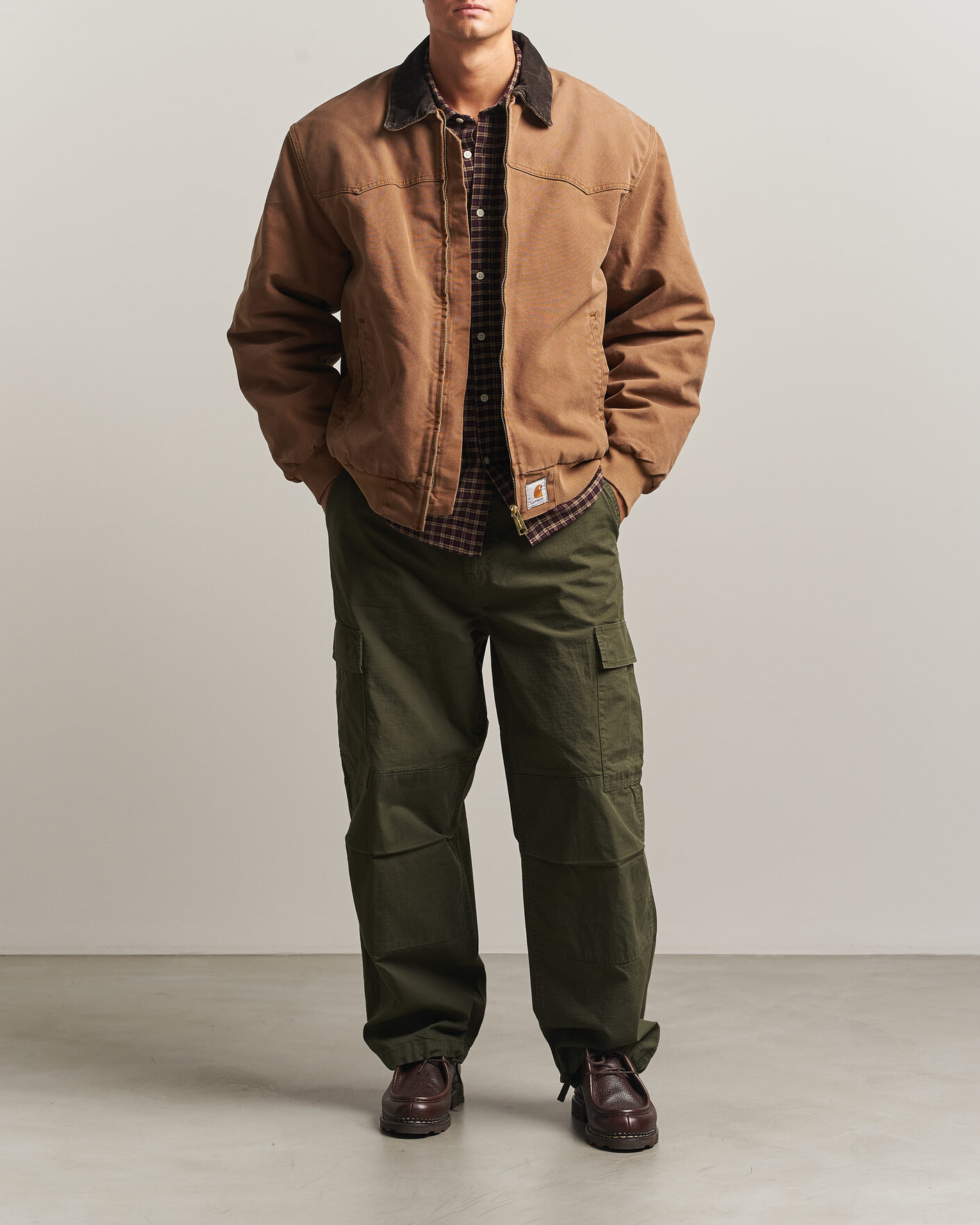 Men | Coats & Jackets | Carhartt WIP | OG Santa Fe Jacket Whip H Brown