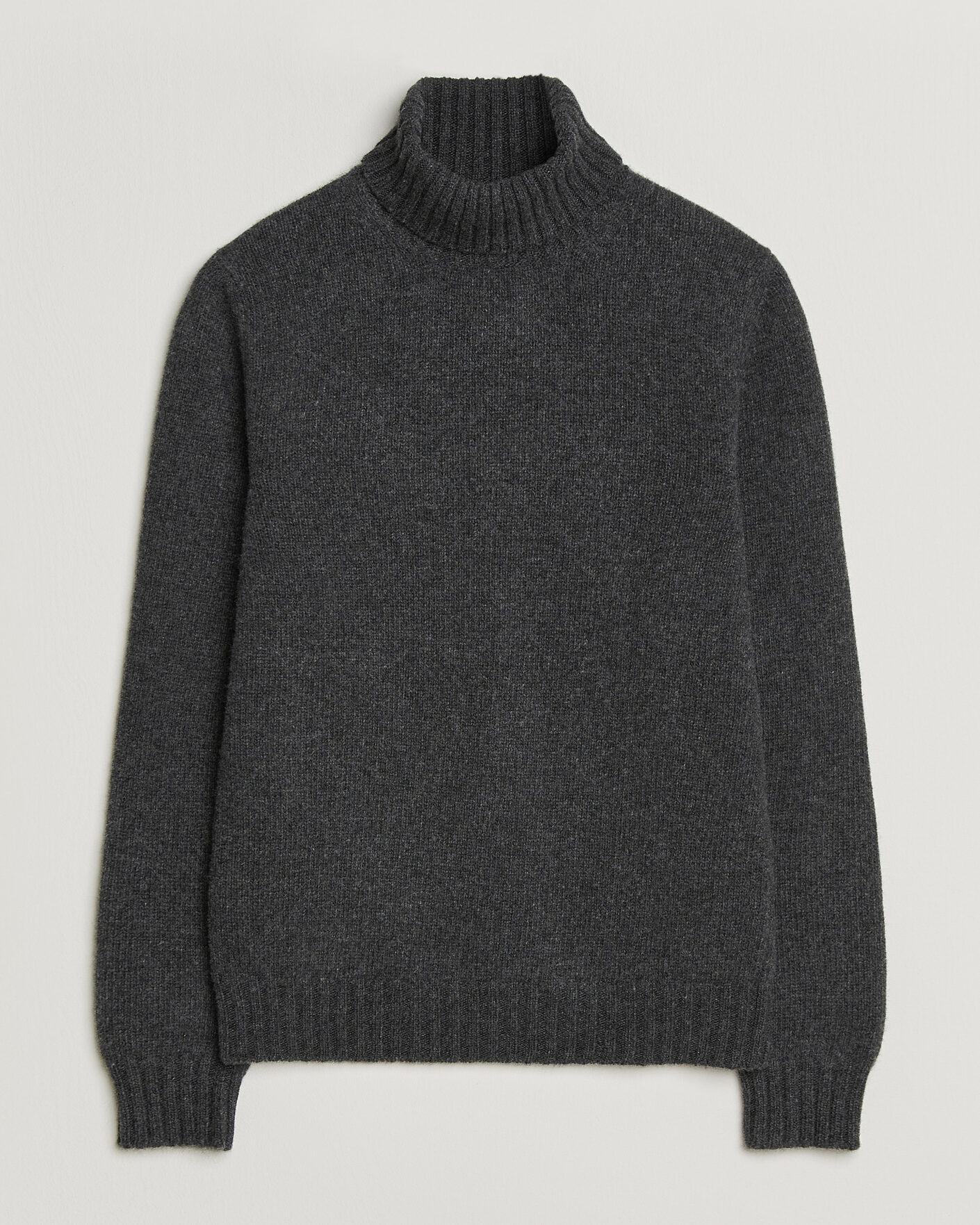 Men | Sweaters & Knitwear | Fedeli | Wool/Cashmere Rollneck Anthracite
