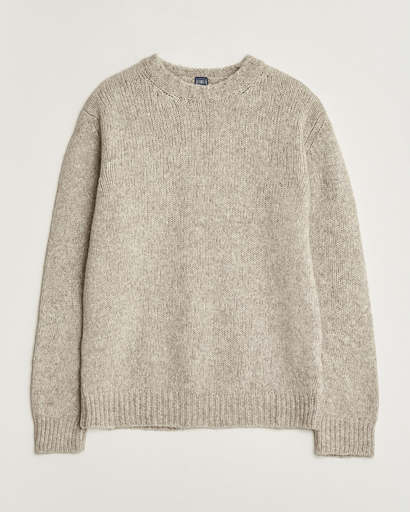 Men | Sweaters & Knitwear | Fedeli | Yak Blend Sweater Beige Melange
