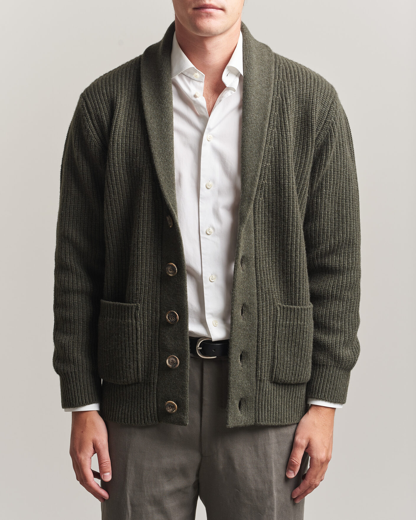 RRL Ranch Shawl Collar Cardigan Indigo Multi at CareOfCarl.com