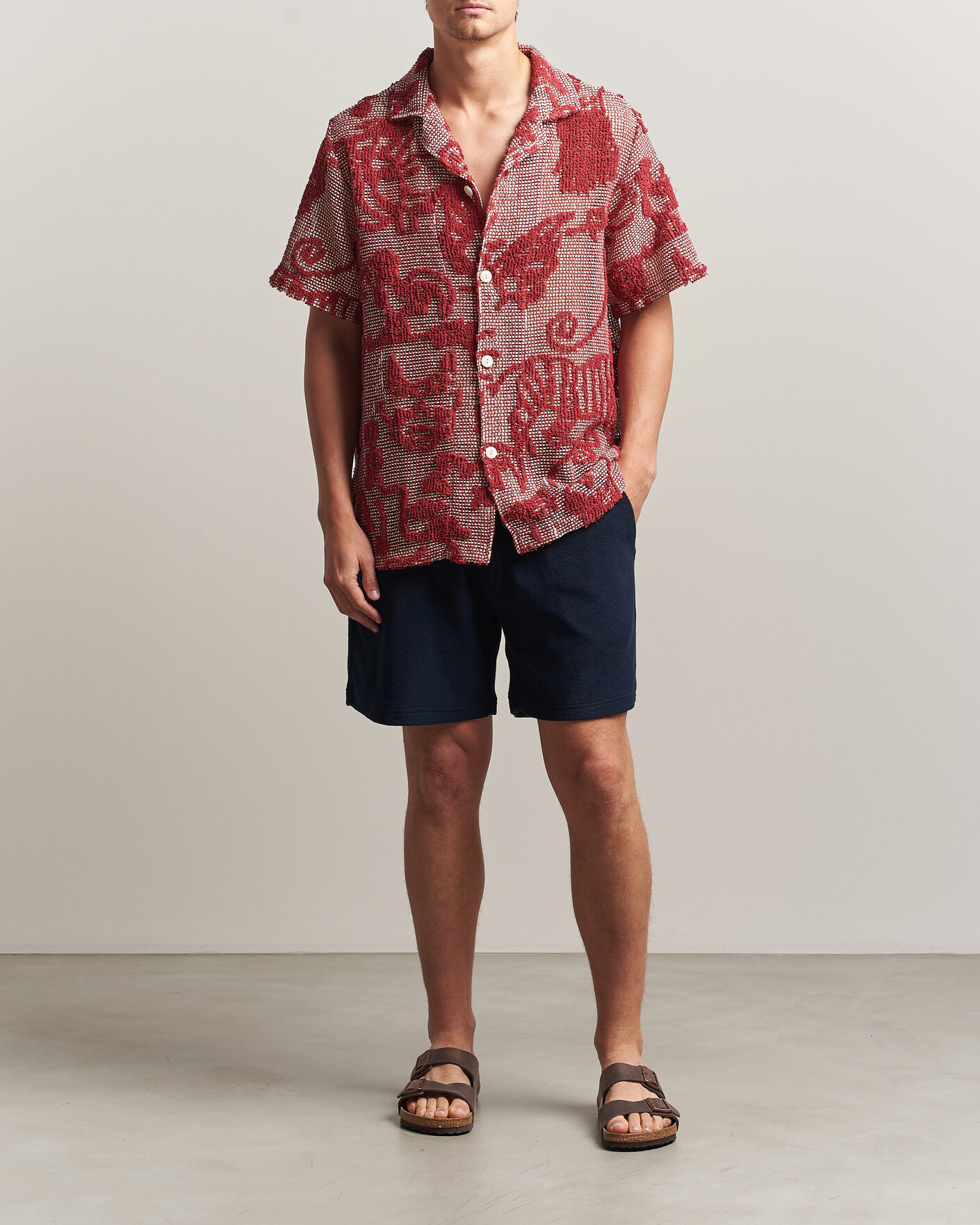 OAS Arcano Cuba Short Sleeve Shirt Red at CareOfCarl.com