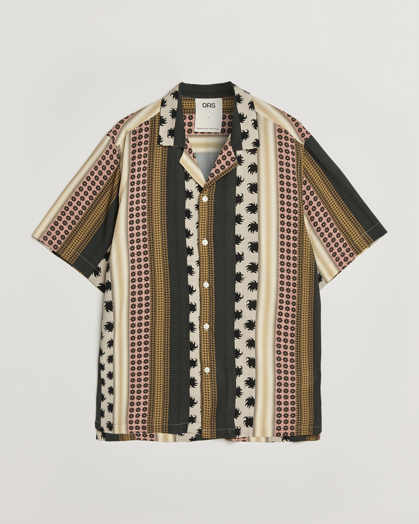 Men | Shirts | OAS | Mixset Rocco Printed Cuba Short Sleeve Shirt Multi