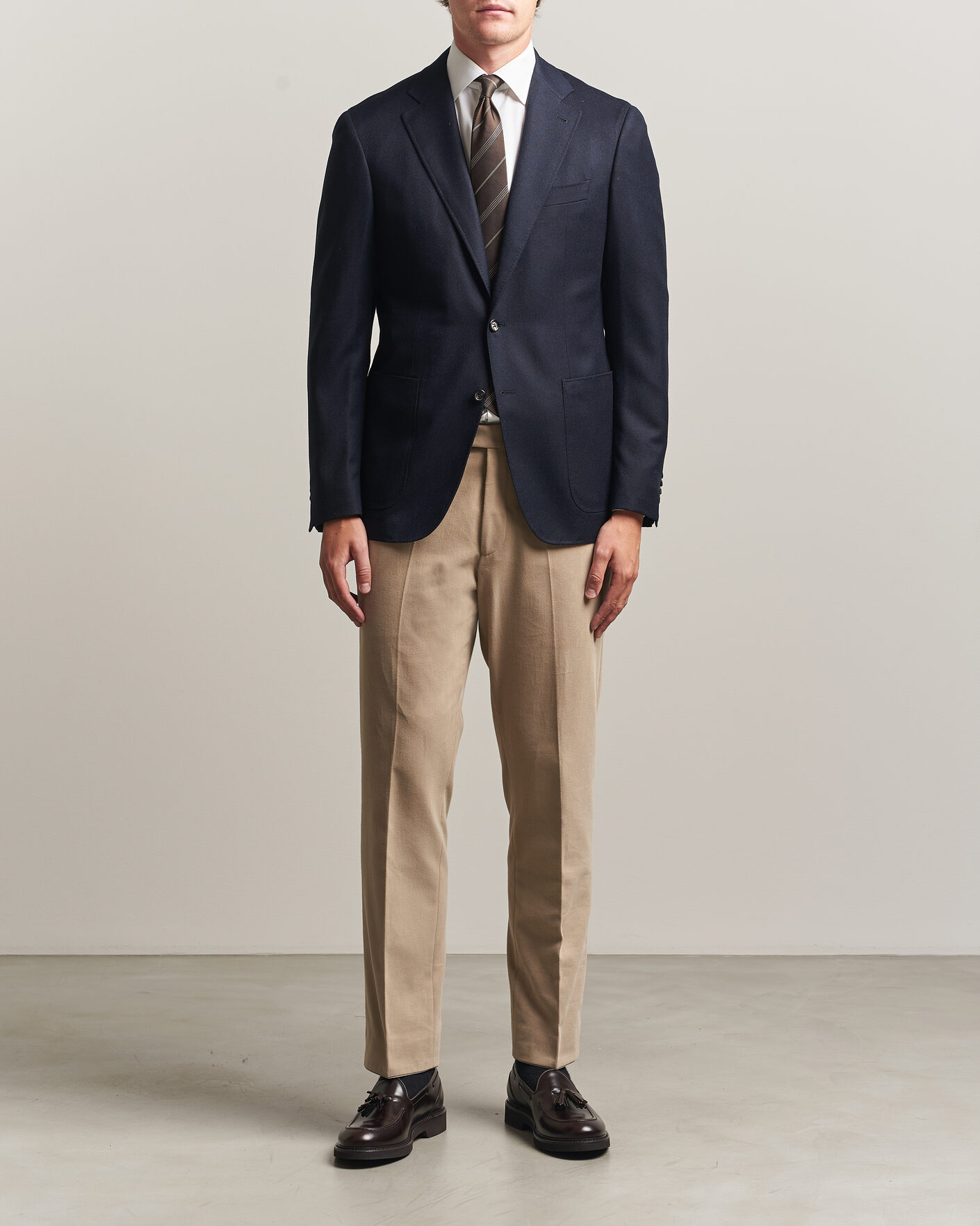 Men | Blazers | Canali | Kei Impeccabile Flannel Blazer Navy