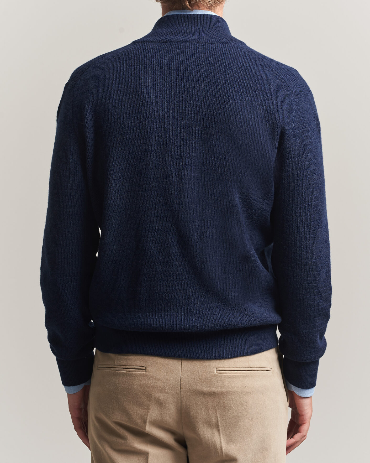 Men | Sweaters & Knitwear | Canali | Wool/Cashmere Full Zip Cardigan Navy