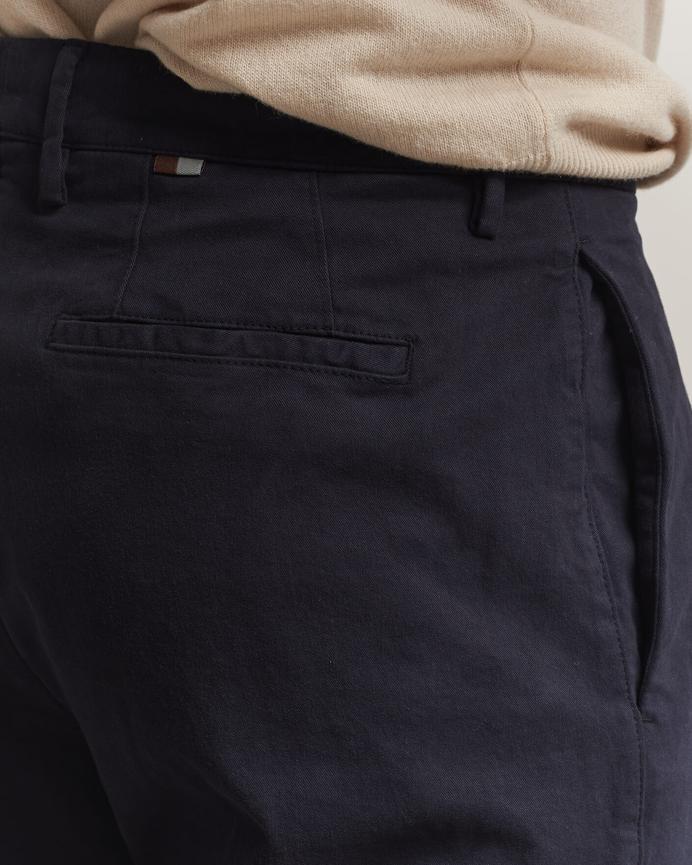 Men | Trousers | Canali | Cotton/Cashmere Chinos Navy