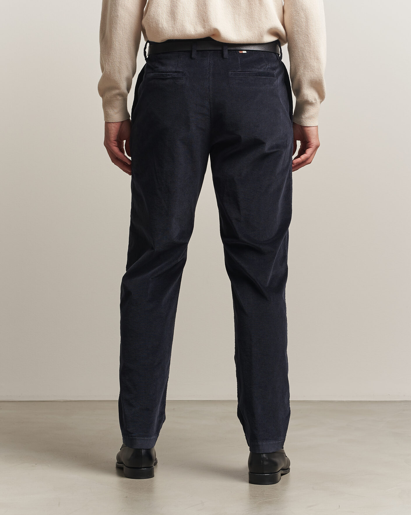 Men | Trousers | Canali | Comfort Corduroy Pants Navy