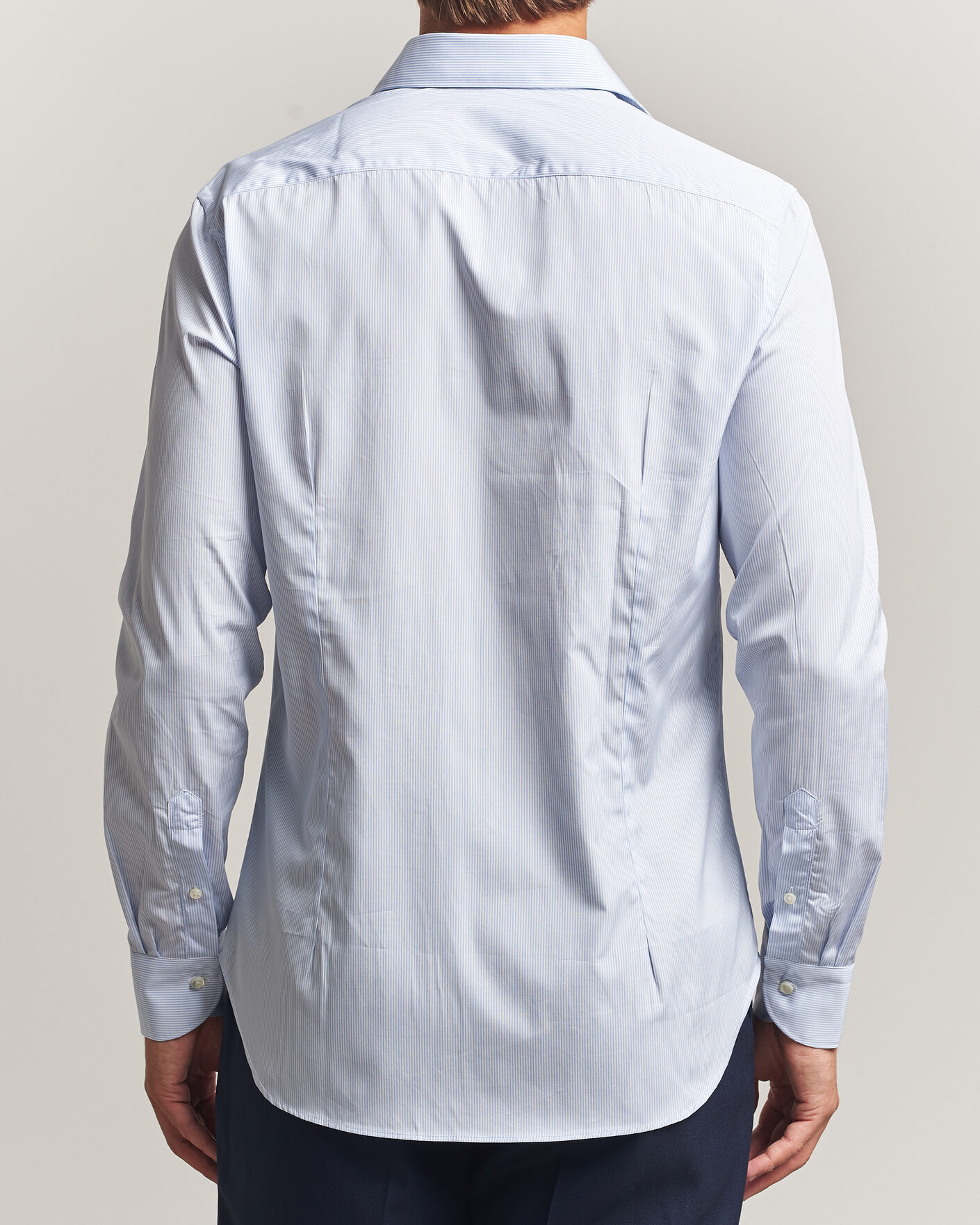 Men | Shirts | Canali | Slim Fit Dress Shirt Light Blue Stripe