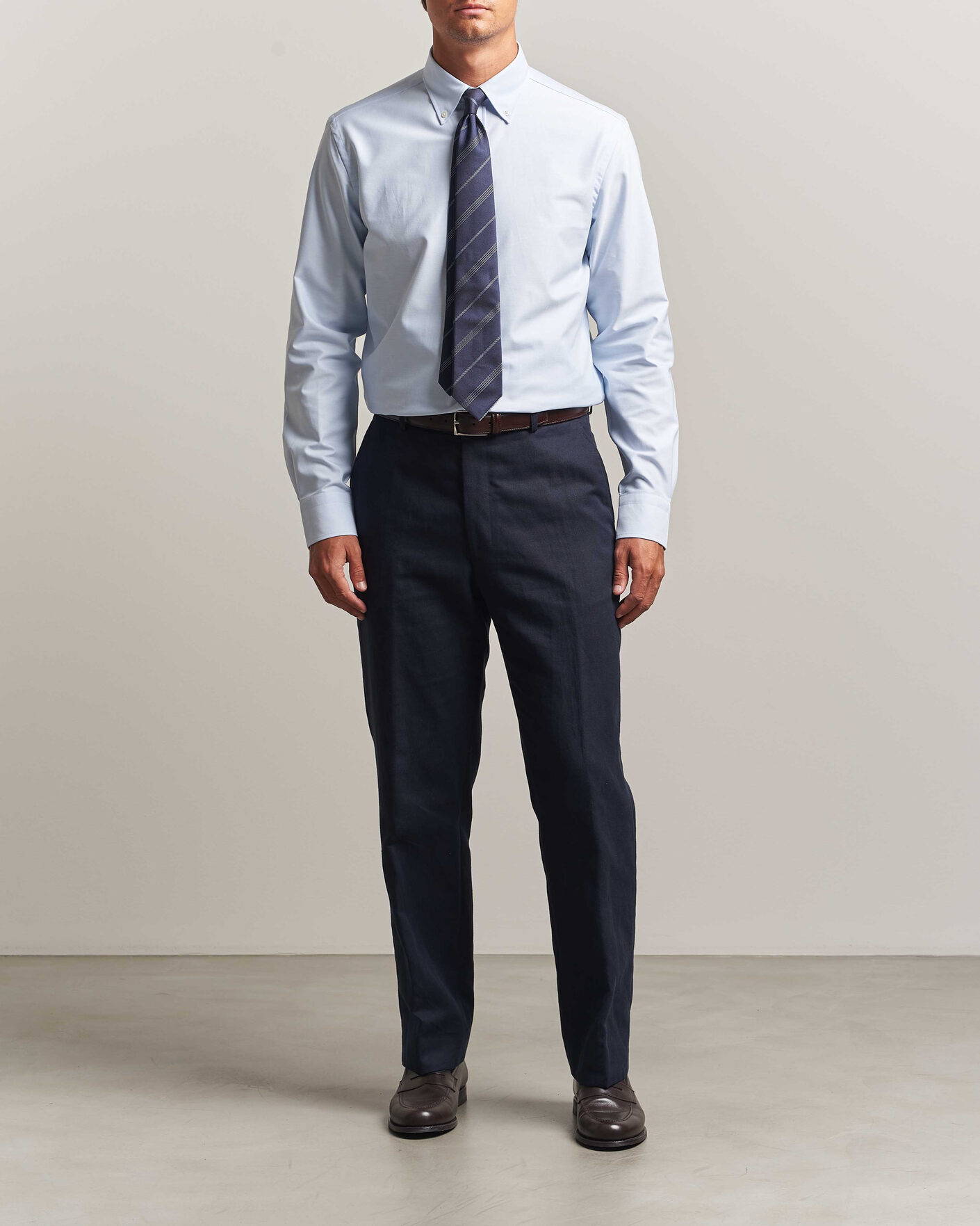 Men | Shirts | Canali | Oxford Button Down Shirt Light Blue